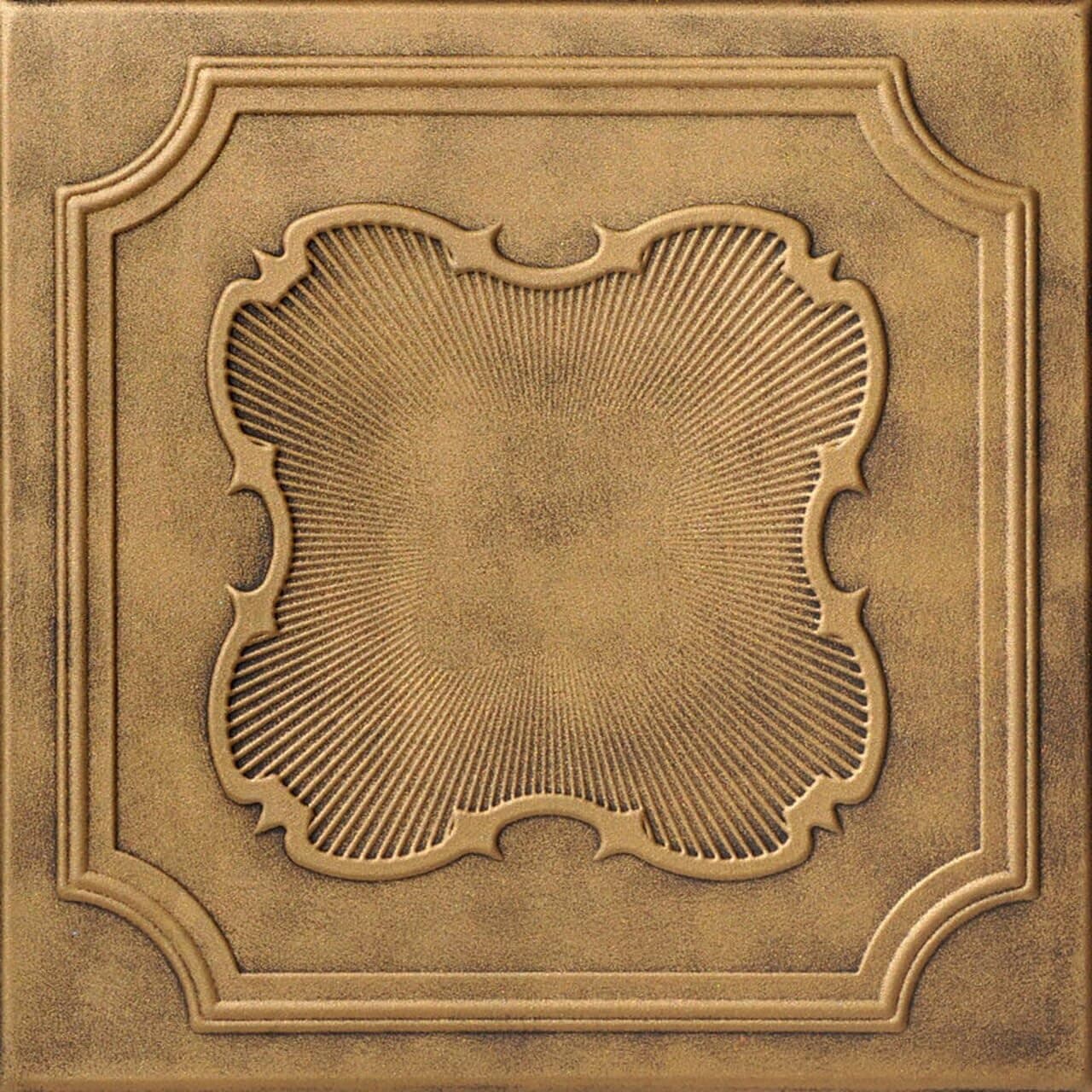 À LA MAISON CEILINGS R74 Coronado Foam Glue-up Ceiling Tile (Pack de 144) - Antique Brass R74ab-144