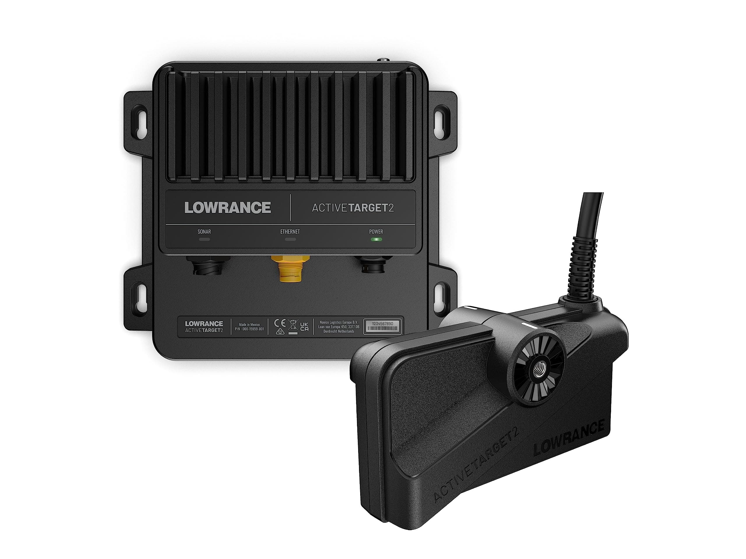 Lowrance ActiveTarget 2 Kit con Módulo y Transductor (25 ft Cable) 000-15959-001