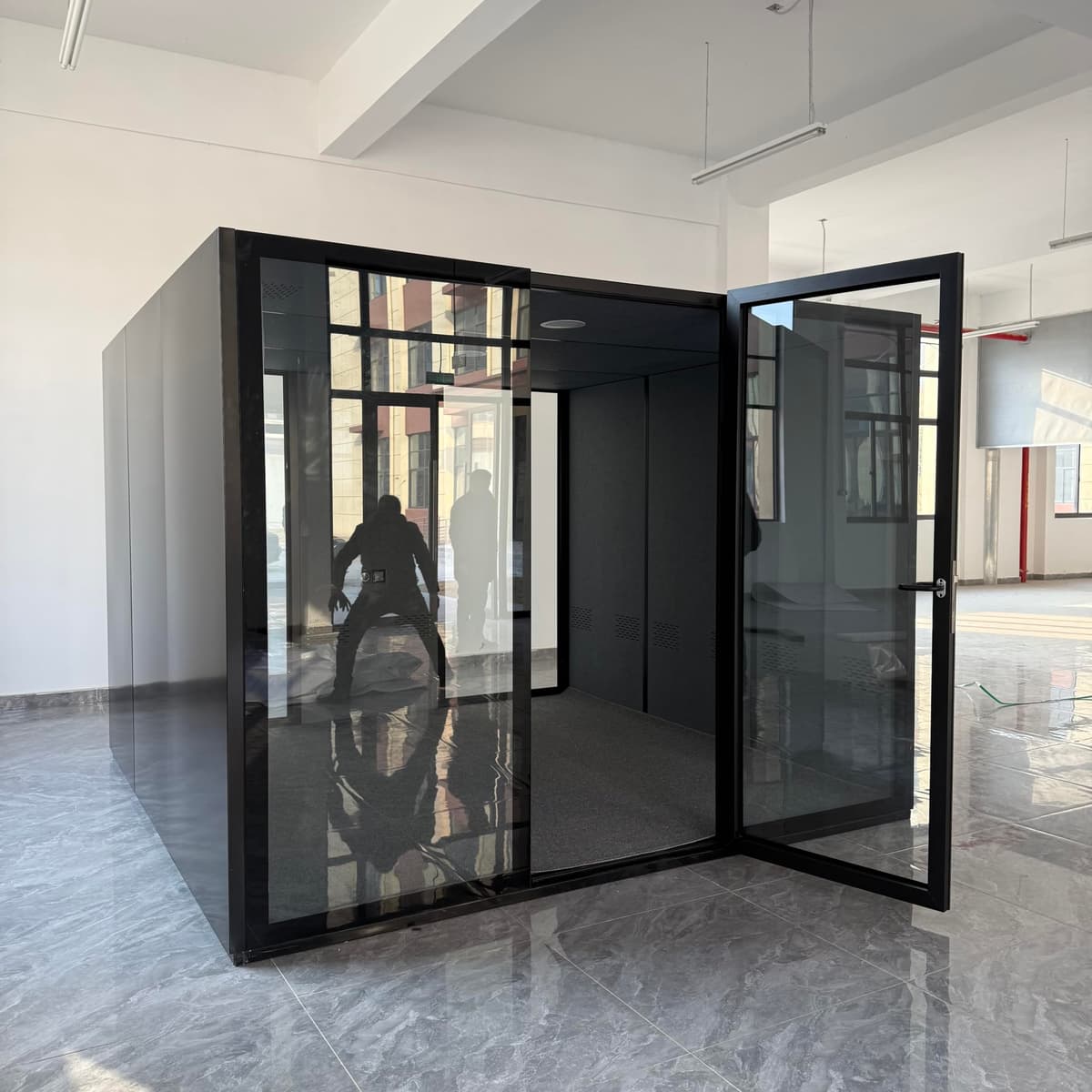KB Housing KB-POD1 Cabina Acústica para Oficina (Negro, XXL)