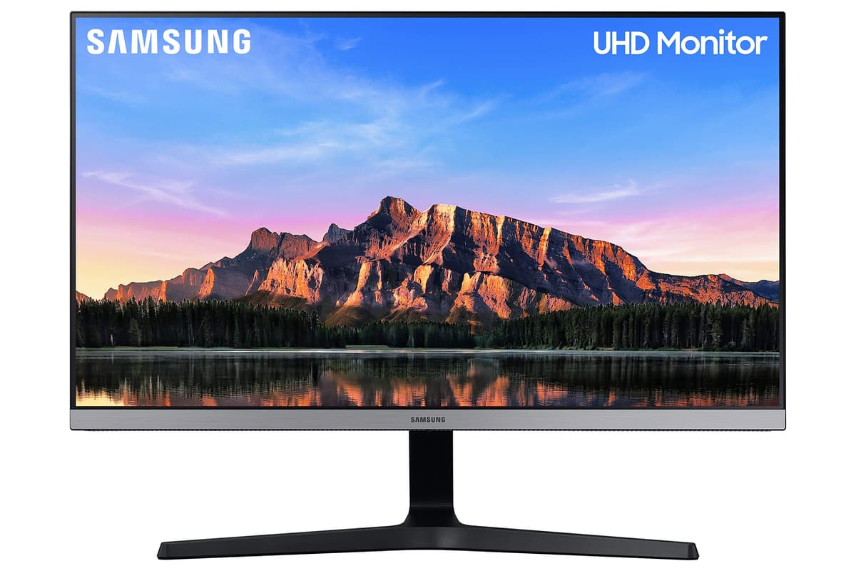 Monitor Samsung 28" 4K UHD con diseño sin bisel y panel IPS (Dark Blue Gray) - LU28R550UQWXXL