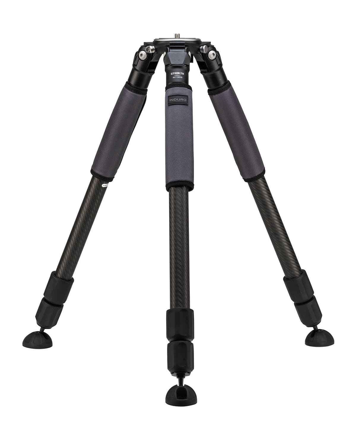 Induro GIT303 Grand Series Tripié carbono Stealth, 3 secciones (Negro)