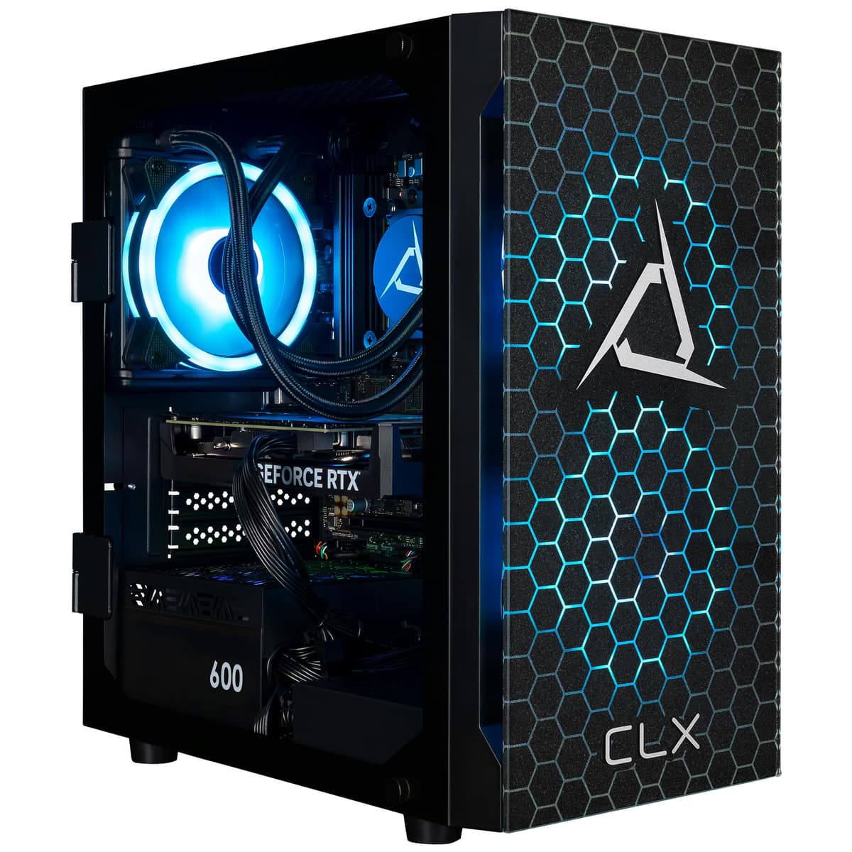 CLX Gaming PC AMD Ryzen 5 9600X, GeForce RTX 4060, 32GB DDR5, 1TB NVMe, Windows 11 Home TGMSETRTA4706BM