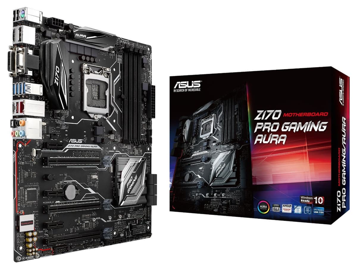 ASUS RGB LGA1151 DDR4 Optimización 5-Vías Placa Madre ATX (Z170 Pro Gaming/Aura)