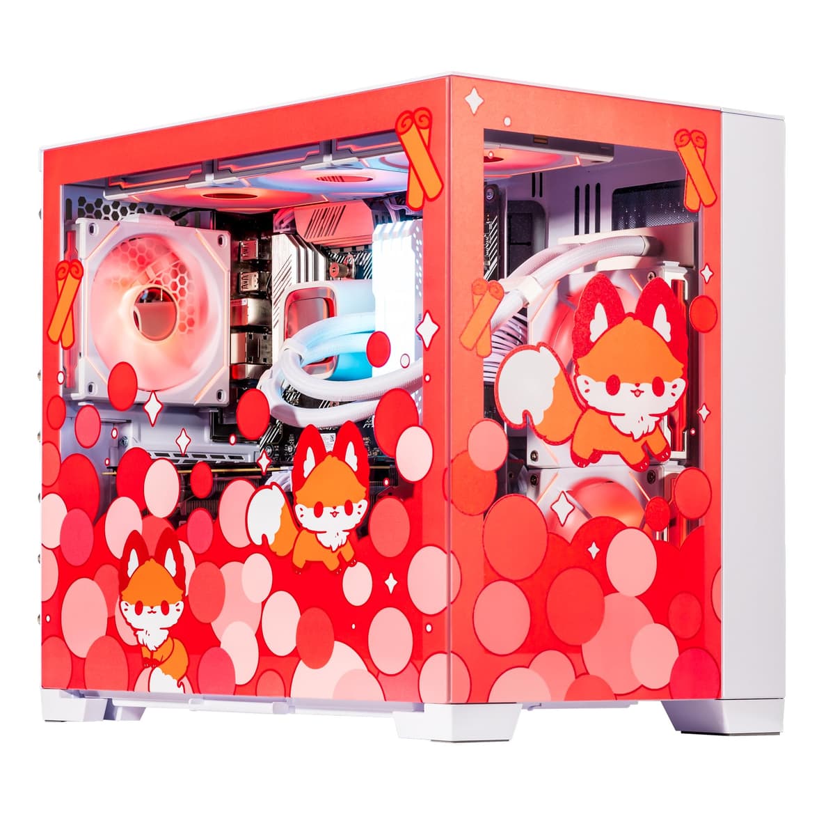 Velztorm Cinnamon Fox Red Gaming PC | AMD Ryzen 7 5700X, 64GB, 2TB SSD + 3TB HDD, RTX 3070 VELZ0099-3070-232315