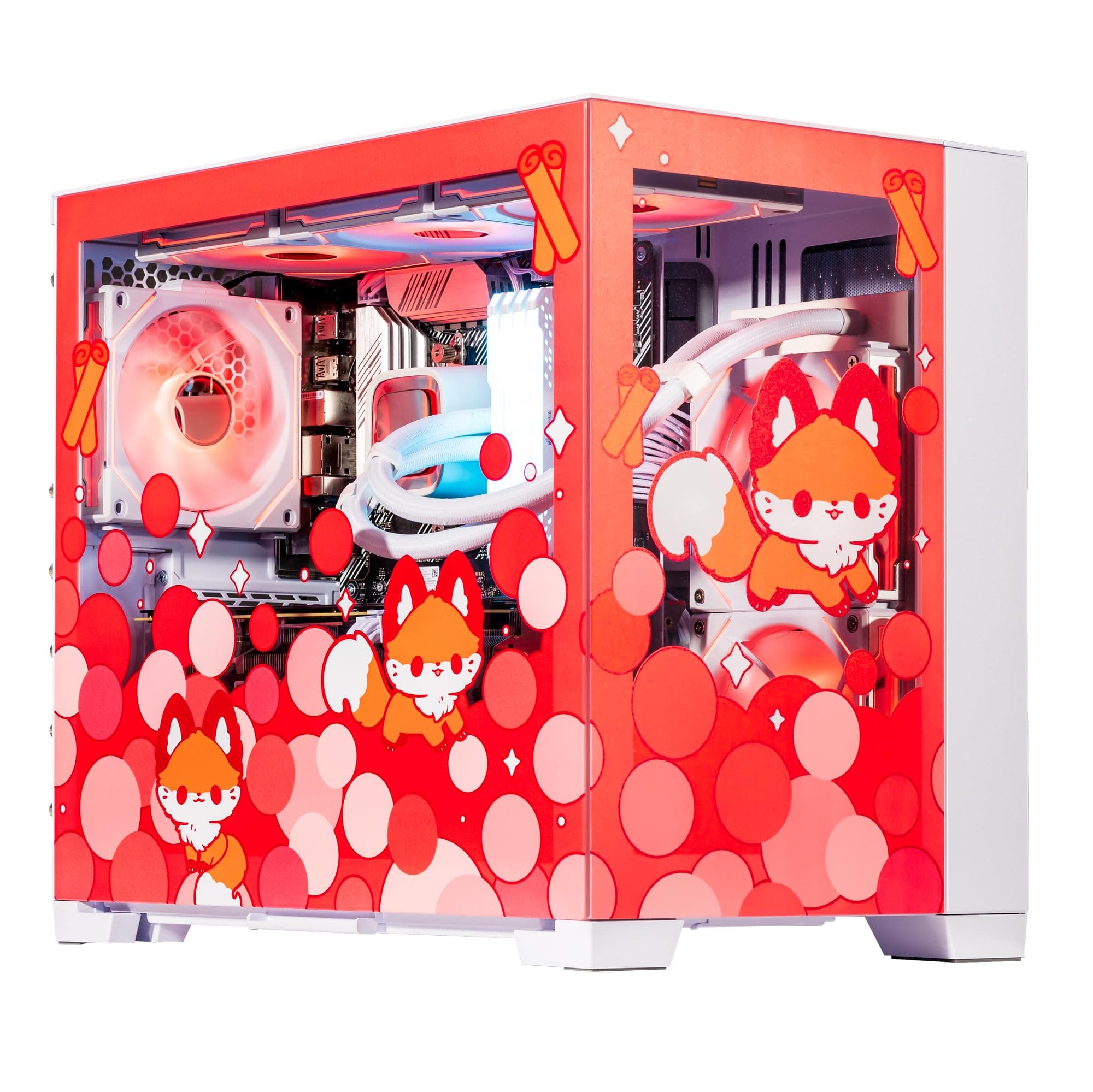 Velztorm Cinnamon Fox Red Gaming PC | AMD Ryzen 7 5700X, 64GB, 2TB SSD + 3TB HDD, RTX 3070 VELZ0099-3070-232315