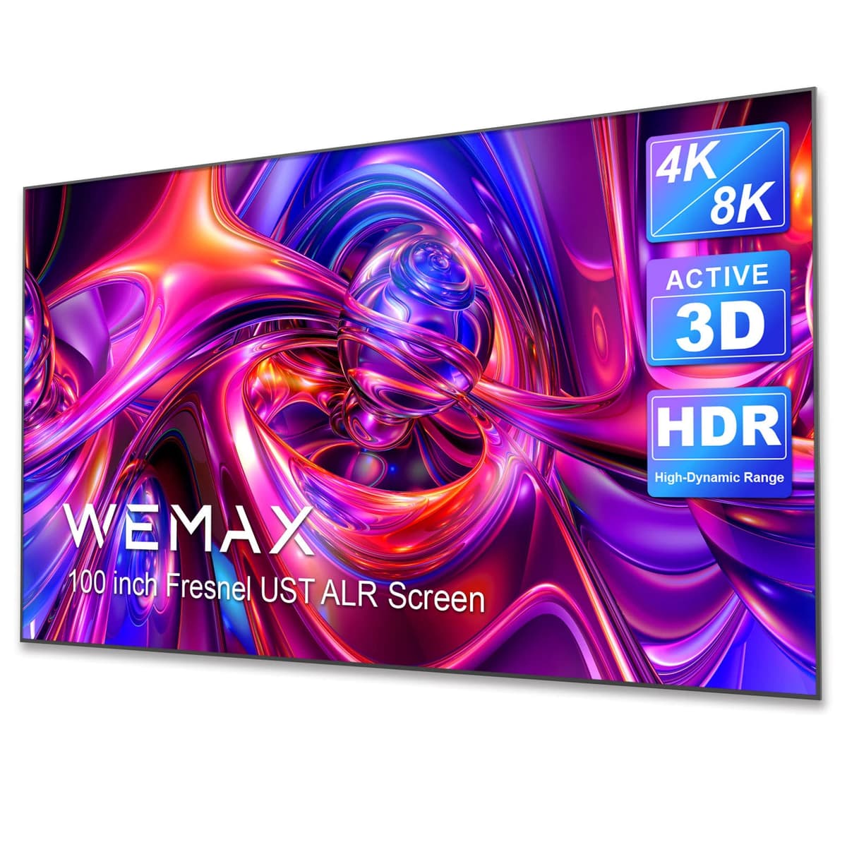WEMAX PSF01 100-inch Fresnel UST ALR Screen 16:9 para proyectores ultra corto alcance FS03/PSF01