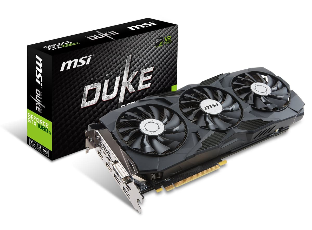 msi Gaming GeForce GTX 1080 Ti 11GB GDDR5X DirectX 12 352-bit VR Ready Tarjeta de Video (GTX 1080 TI Duke 11G OC)