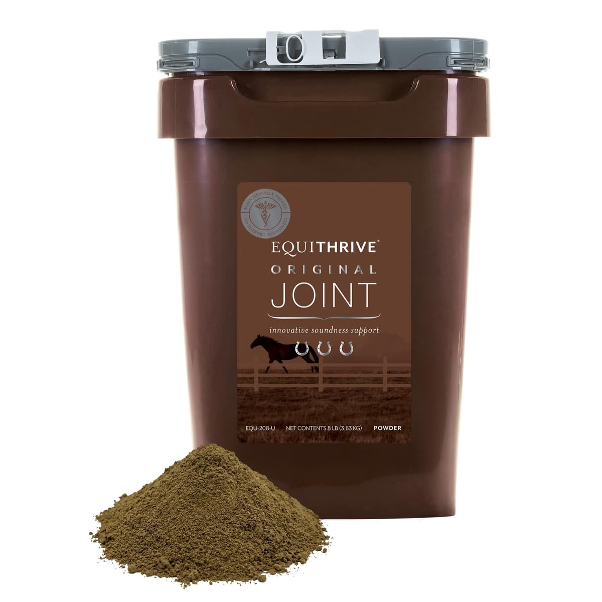 Suplemento Original para Articulaciones Equithrive en Polvo con Resveratrol y Ácido Hialurónico para Caballos, Cuidado Equino, 8 lbs C8-6AZ7-0HE4