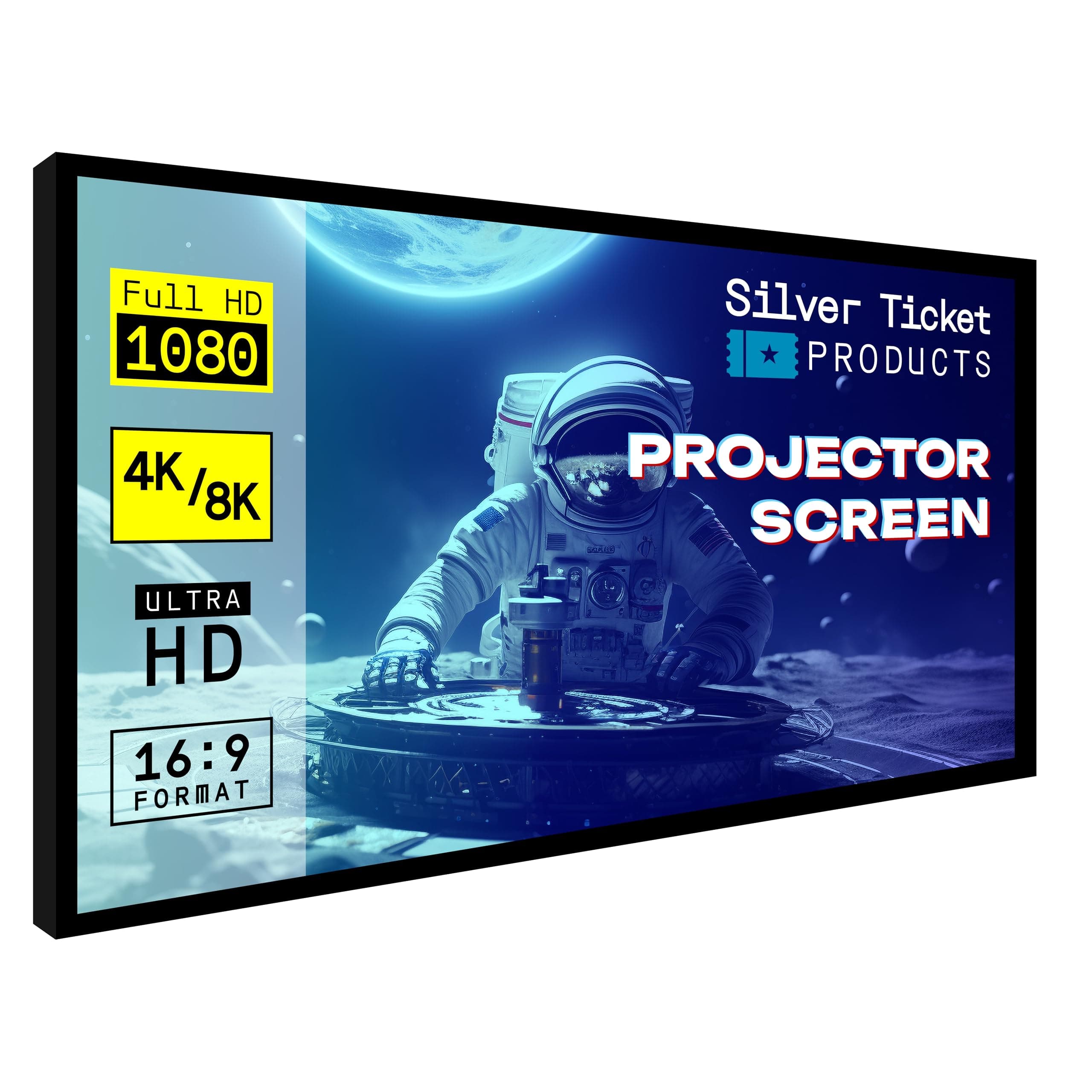Silver Ticket STR-169150-G Pantalla Fija 16:9 150" Gris