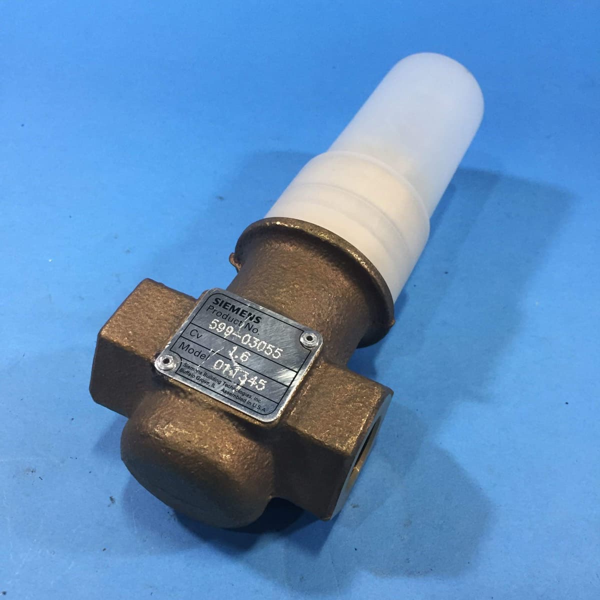 Siemens 599-03055 válvula NO, acero inoxidable, 250, 1.6 HP para vapor