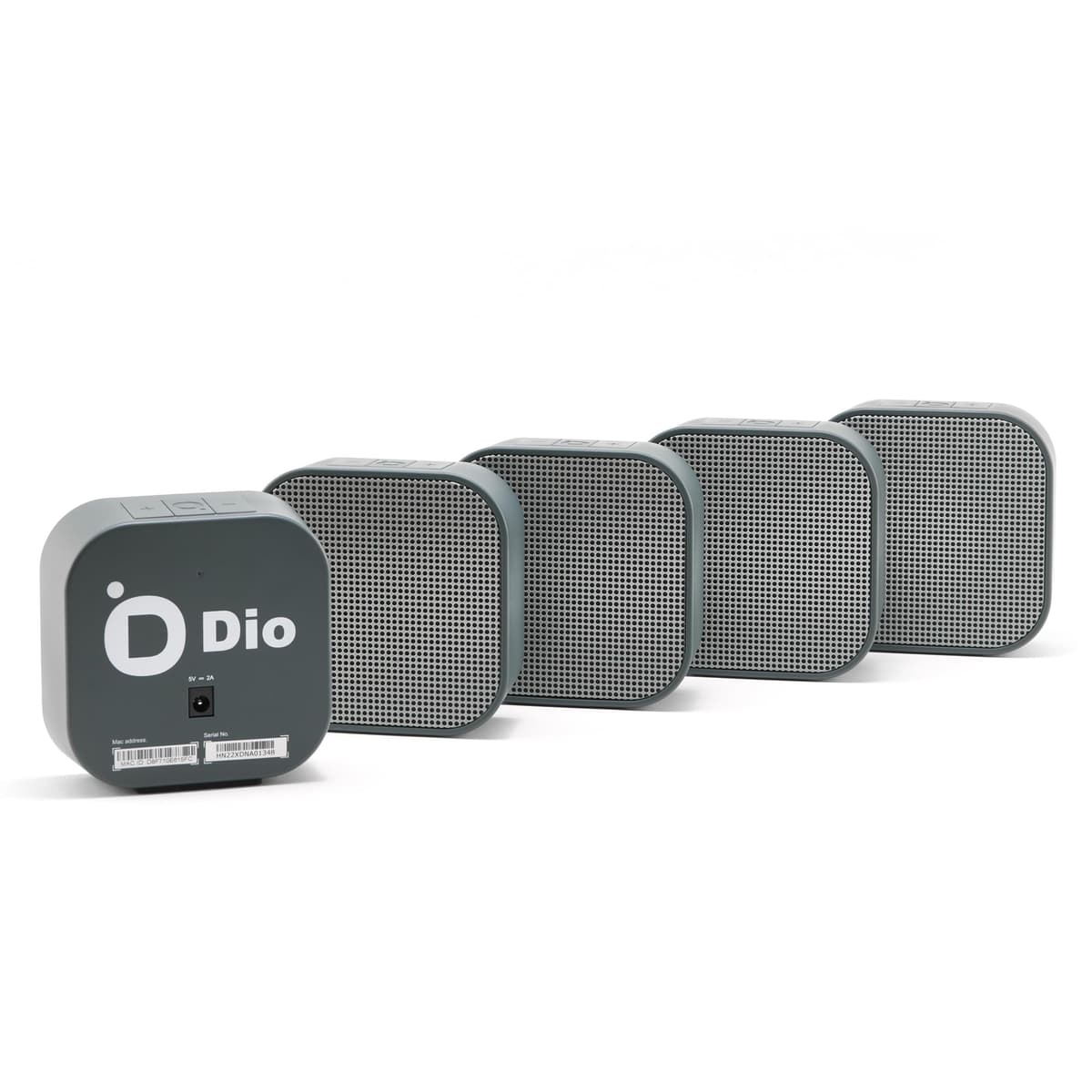 Dio Node Parlantes Wi-Fi Multiroom para Hogar (Paquete de 5), Sistema de Sonido Inmersivo, Compatible con AirPlay 2 y Otros Dispositivos Apple, Fácil de Conectar, Reproductor de Spotify 195893449415