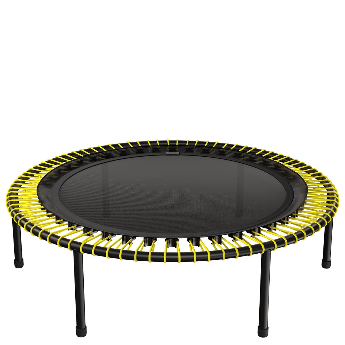 bellicon 39" Fitness Trampoline (Yellow) con patas roscadas y suspensión de gomas hasta 330 lbs (Extra Strong)