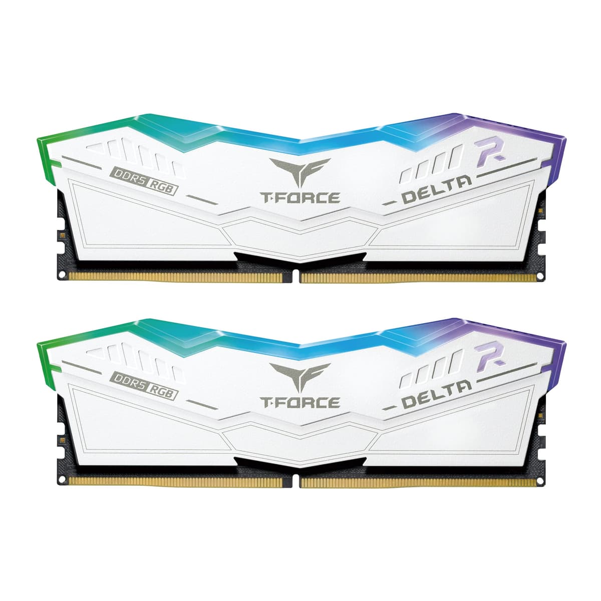 TEAMGROUP T-Force Delta RGB DDR5 RAM 64GB (2x32GB) 6000MHz CL38 Intel XMP 3.0 y AMD EXPO Compatible Módulo de Memoria para Escritorio Blanco FF4D564G6000HC38ADC01