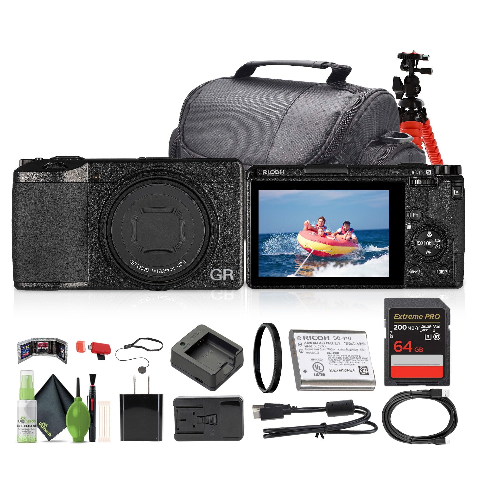 Ricoh GR III Compact Portable Digital Camera 15039 + 64GB + Accesorios 15039_EDI_1