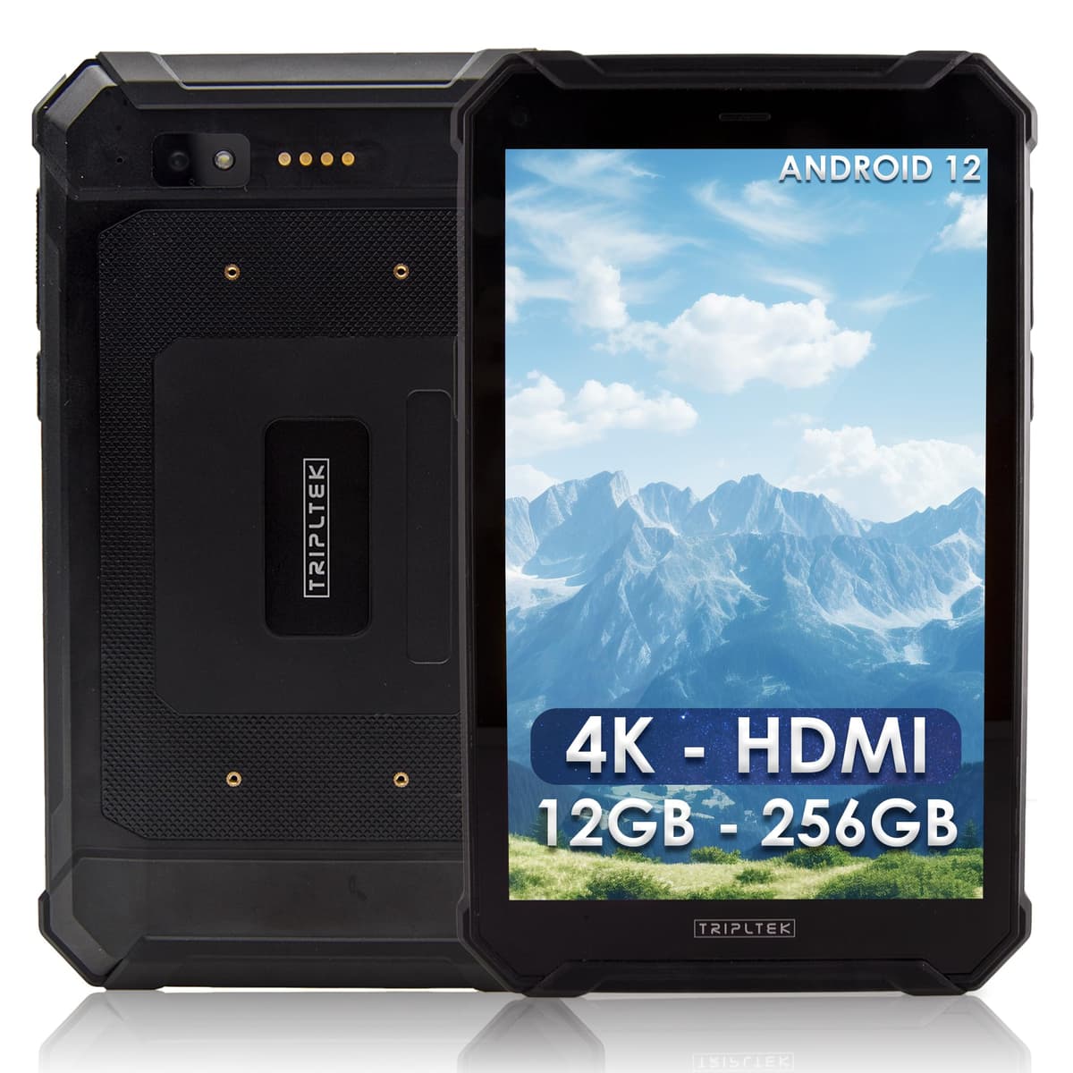 TRIPLTEK 9 PRO Tablet/Phone Rugged, 1300 nits, 12GB RAM, Android 12, LTE, HDMI, IP68 GJ-UPKJ-4PNC