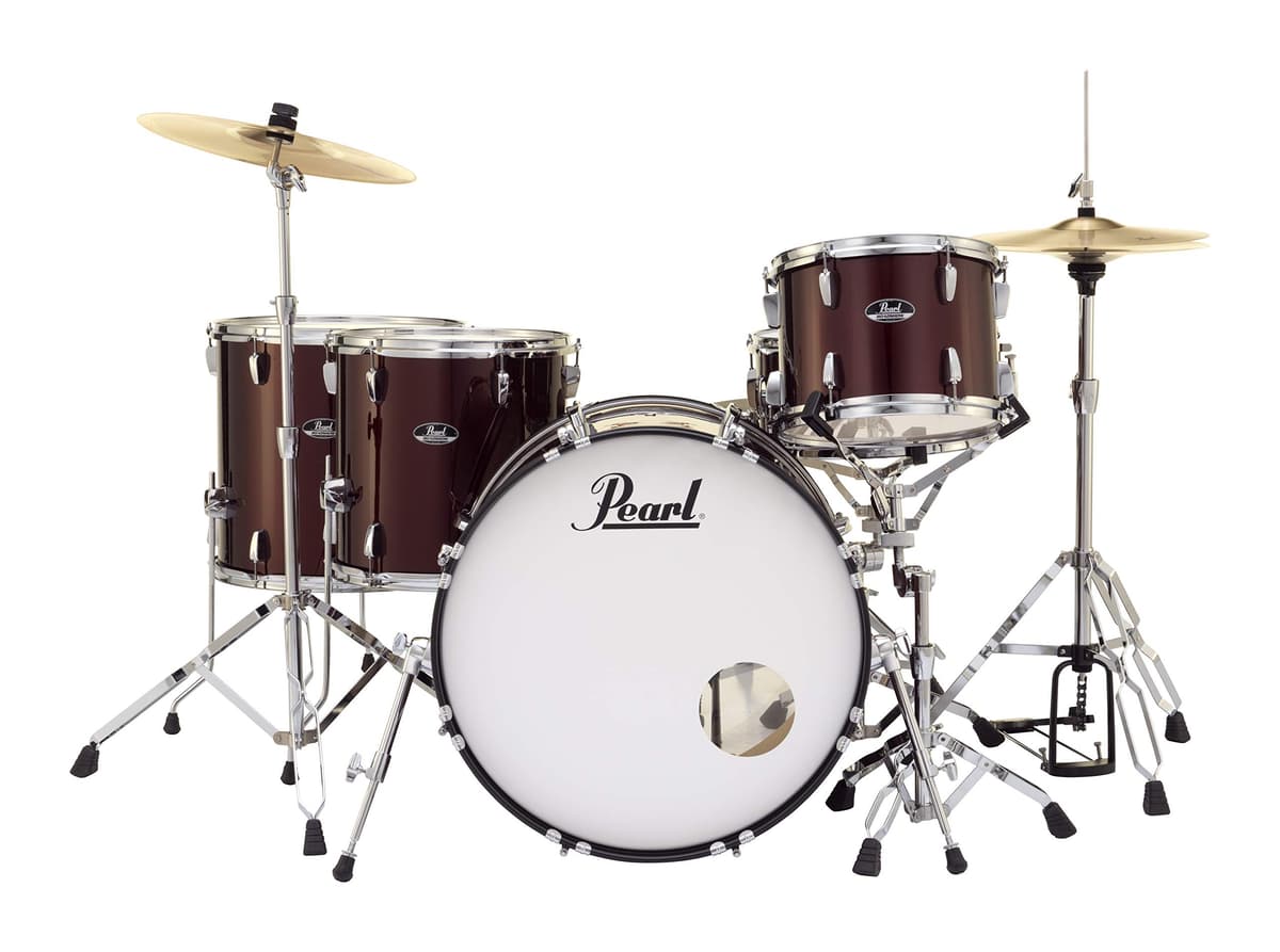 Pearl Roadshow RS525WFC/C91 Kit de Batería 5-Piece Completo con Platillos y Hardware, Wine Red DRSRS525SCC91