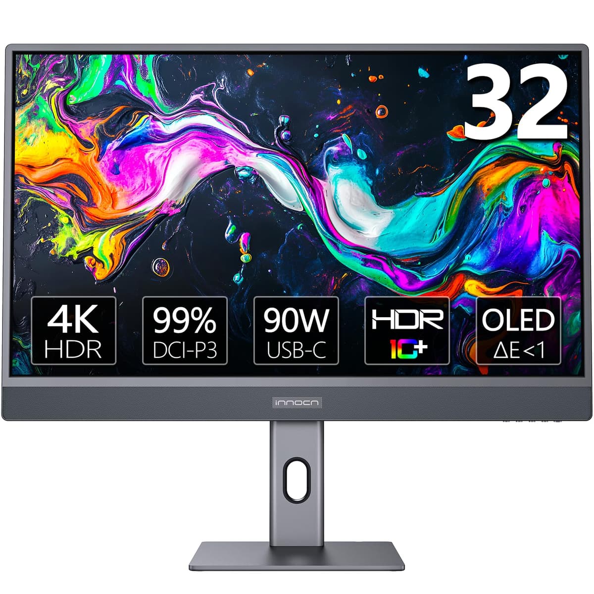 INNOCN 32" RGB-OLED 4K Monitor USB-C 90W, HDR10, 99% DCI-P3 32B8U
