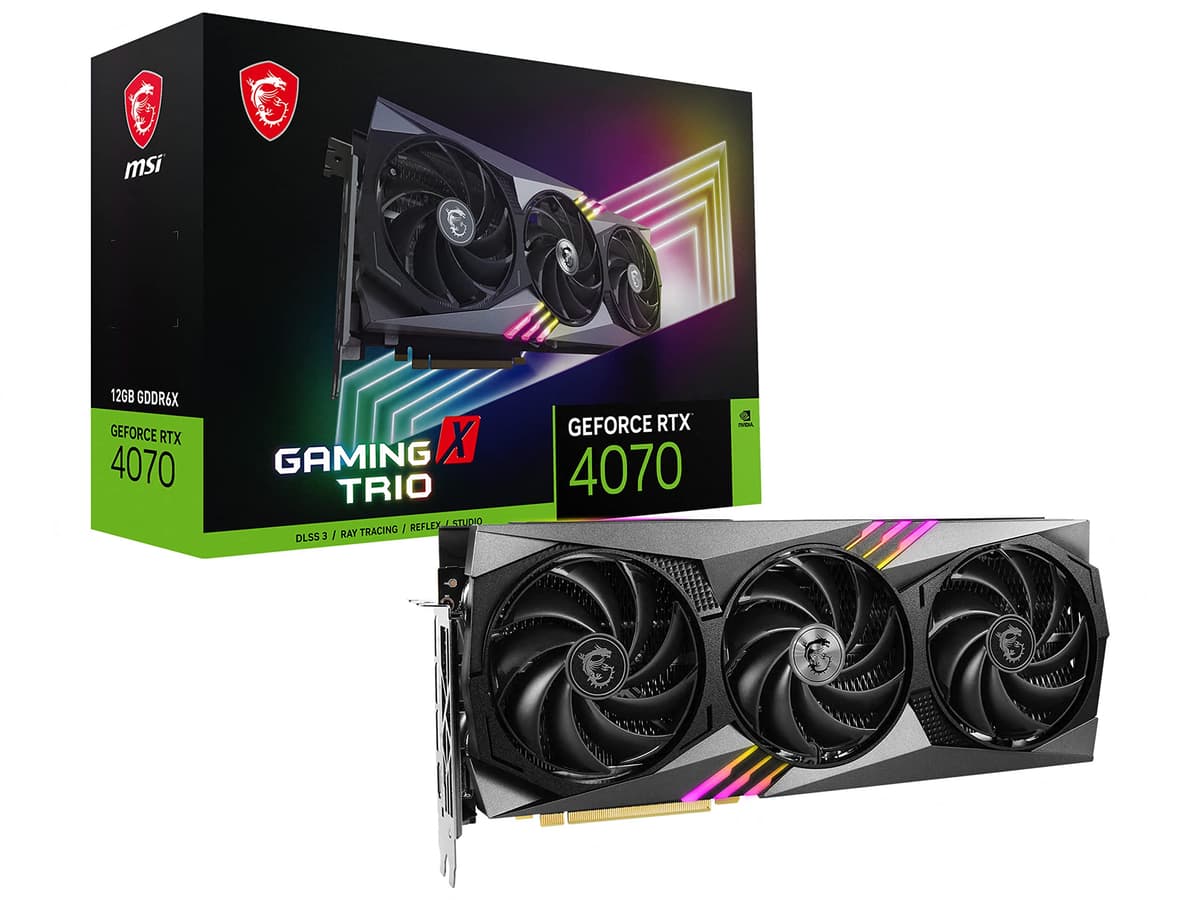 MSI GeForce RTX 4070 GAMING X TRIO 12G - 12GB GDDR6X, 192-bit G4070GXT12