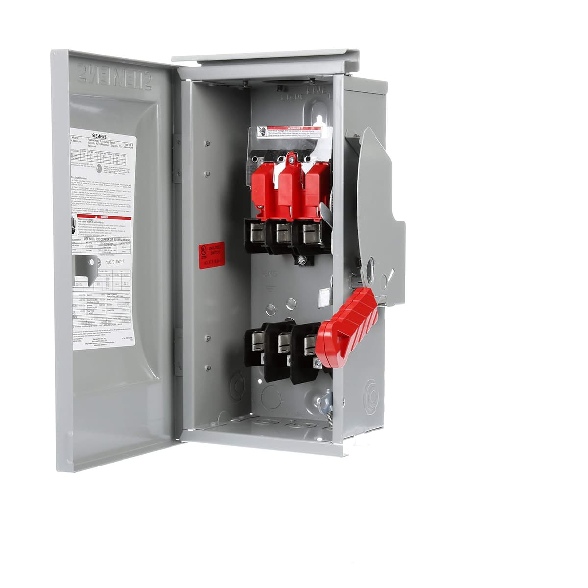 SIEMENS HF361R 30 amperios 3 polos 600 voltios 3 hilos fusible interruptores de seguridad de servicio pesado