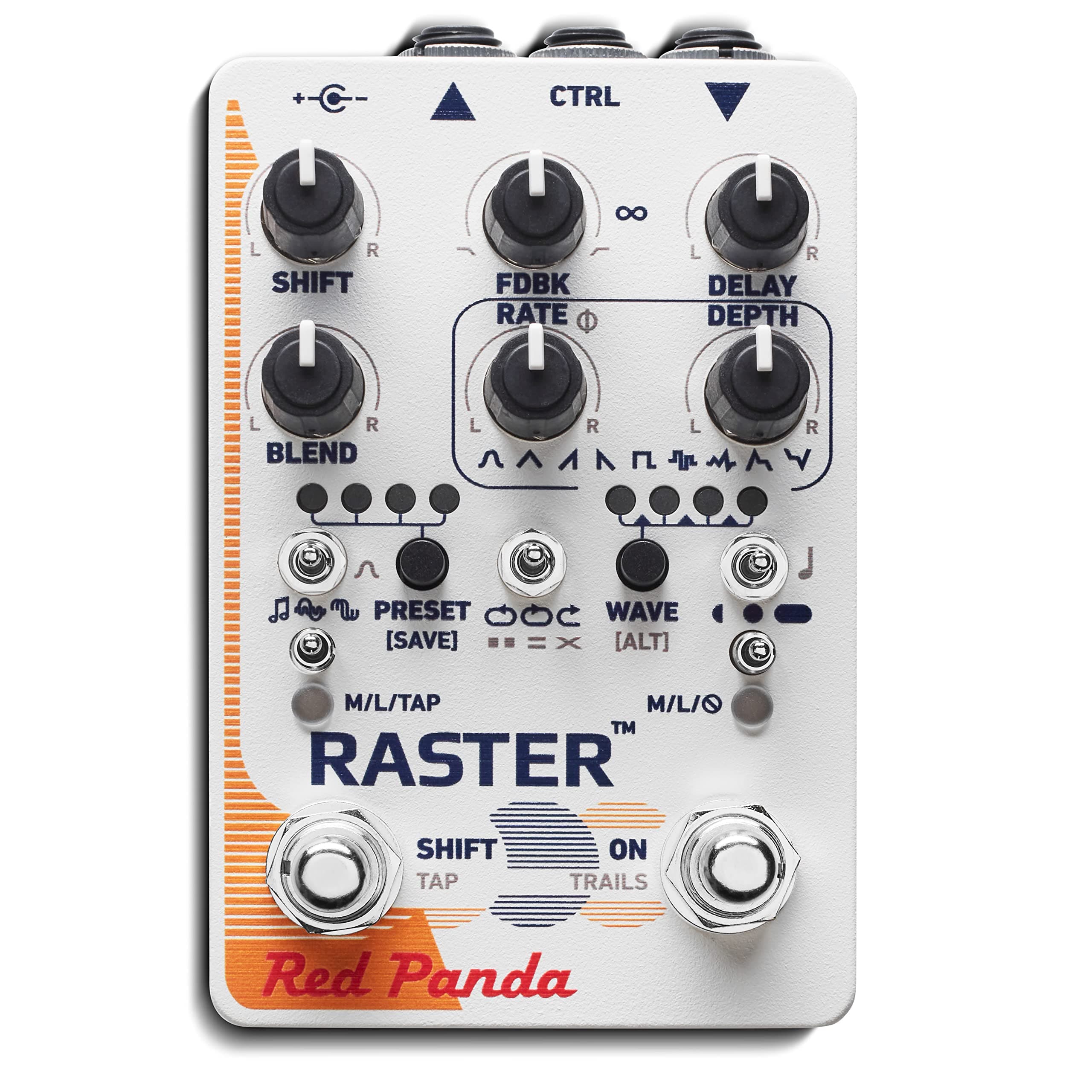 Red Panda Raster 2 - Pedal de Delay Digital RPA RASTER V2