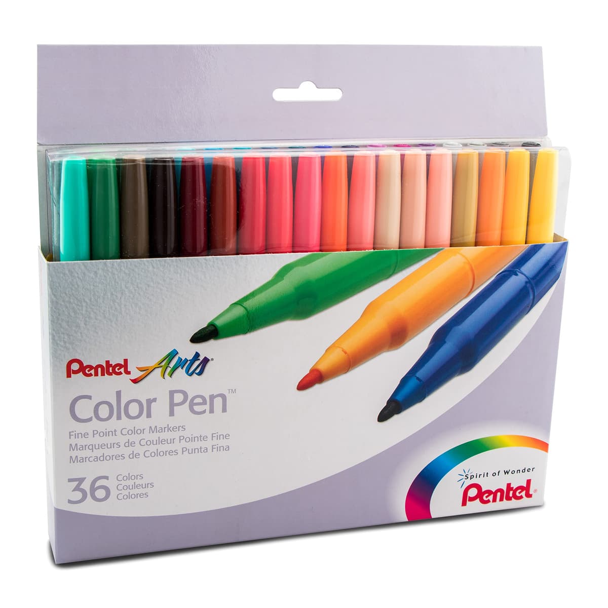 Pentel Set de 36 bolígrafos de colores S360-36, estuche portable FBA_S360-36