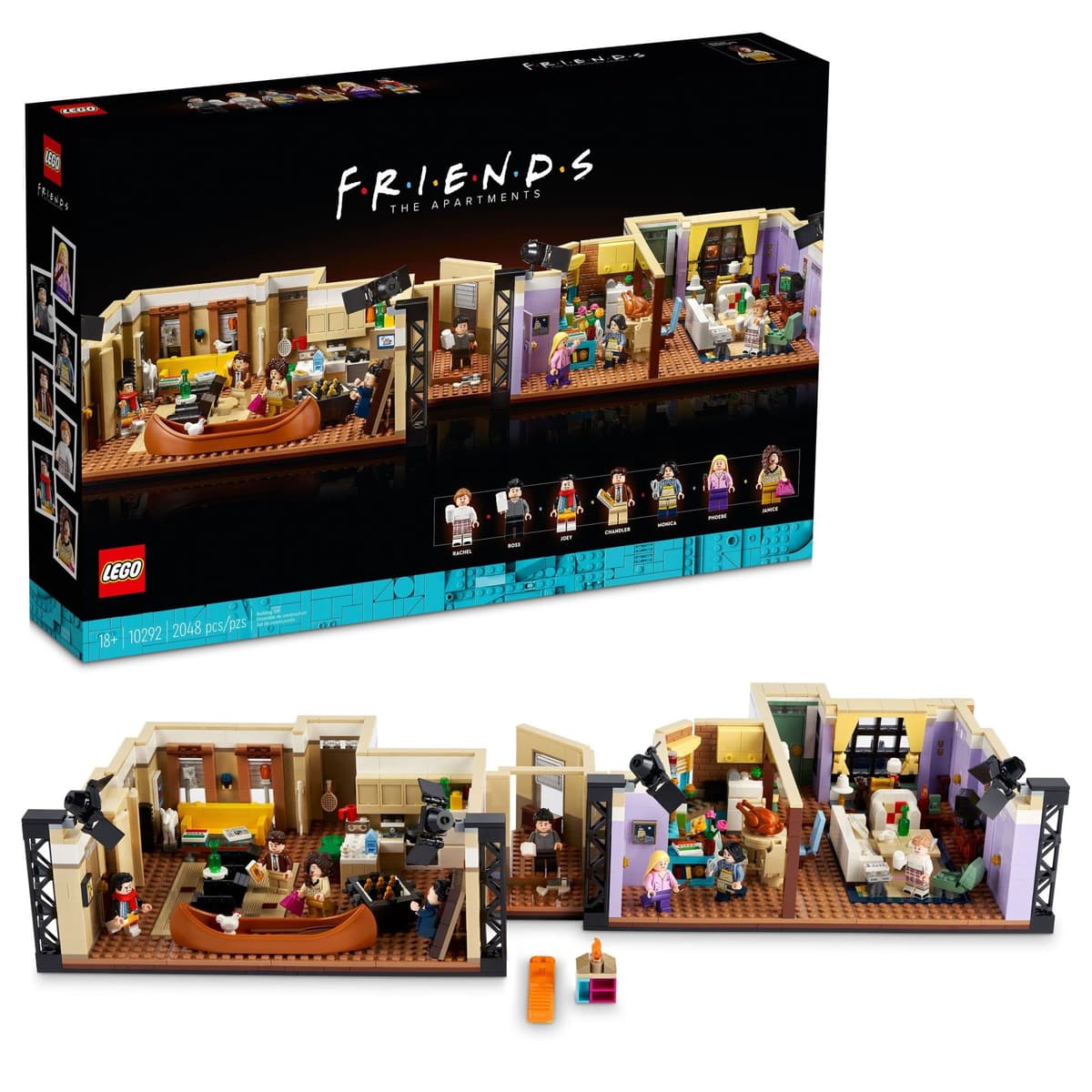 LEGO Icons The Friends Apartments 10292, Set Coleccionable con 7 Minifiguras, 2048 Piezas 6332951