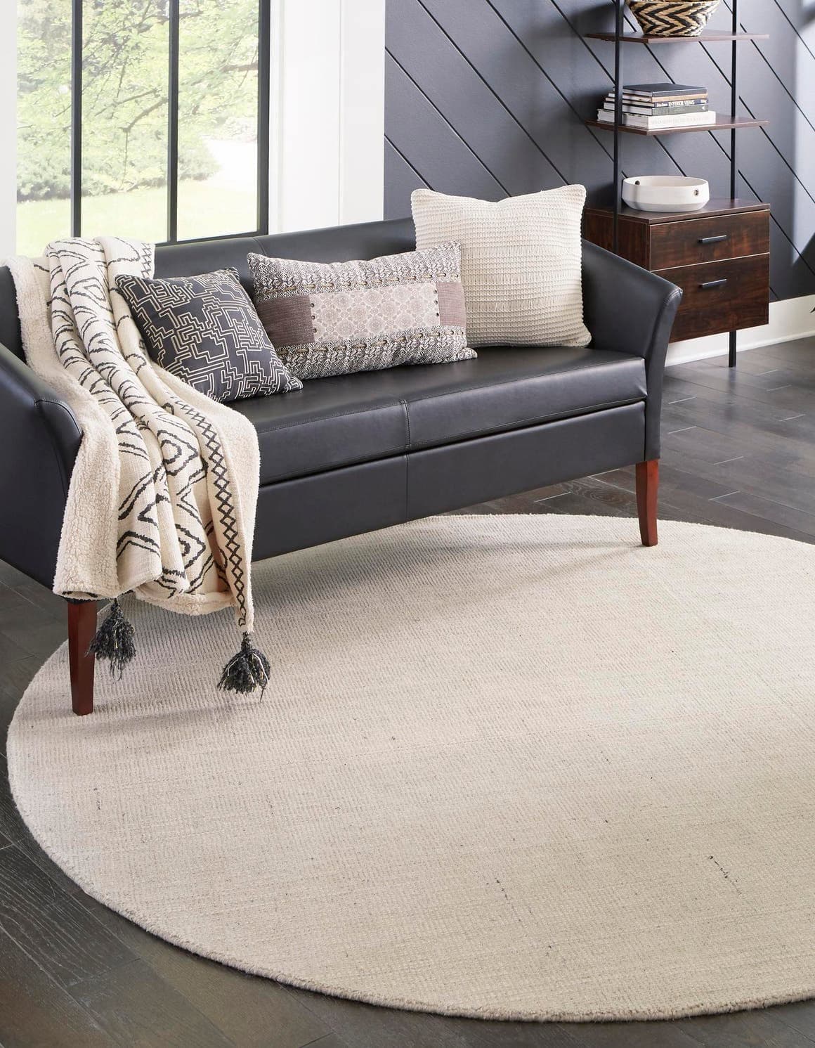 Unique Loom Alfombra English Manor colección Jill Zarin (10' redonda, Vanilla Bean/Ivory) 3170879