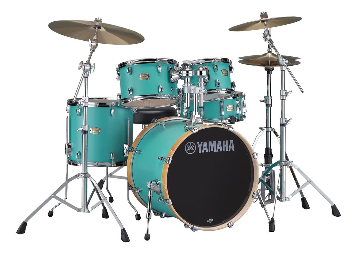 Yamaha Stage Custom Birch 5pc Drum Shell Pack 22x17 Kick en Matte Surf Green (SBP0F50MSG)
