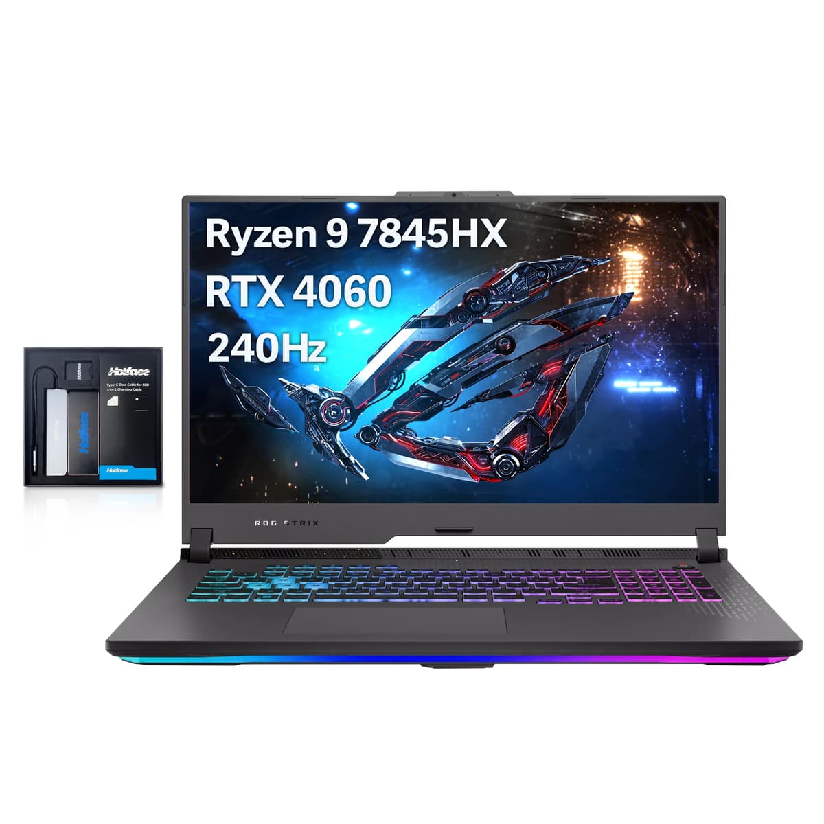 ASUS ROG Strix G17 17.3" QHD 240Hz - Ryzen 9 7845HX - 64GB - 2TB - 128GB Extensión
