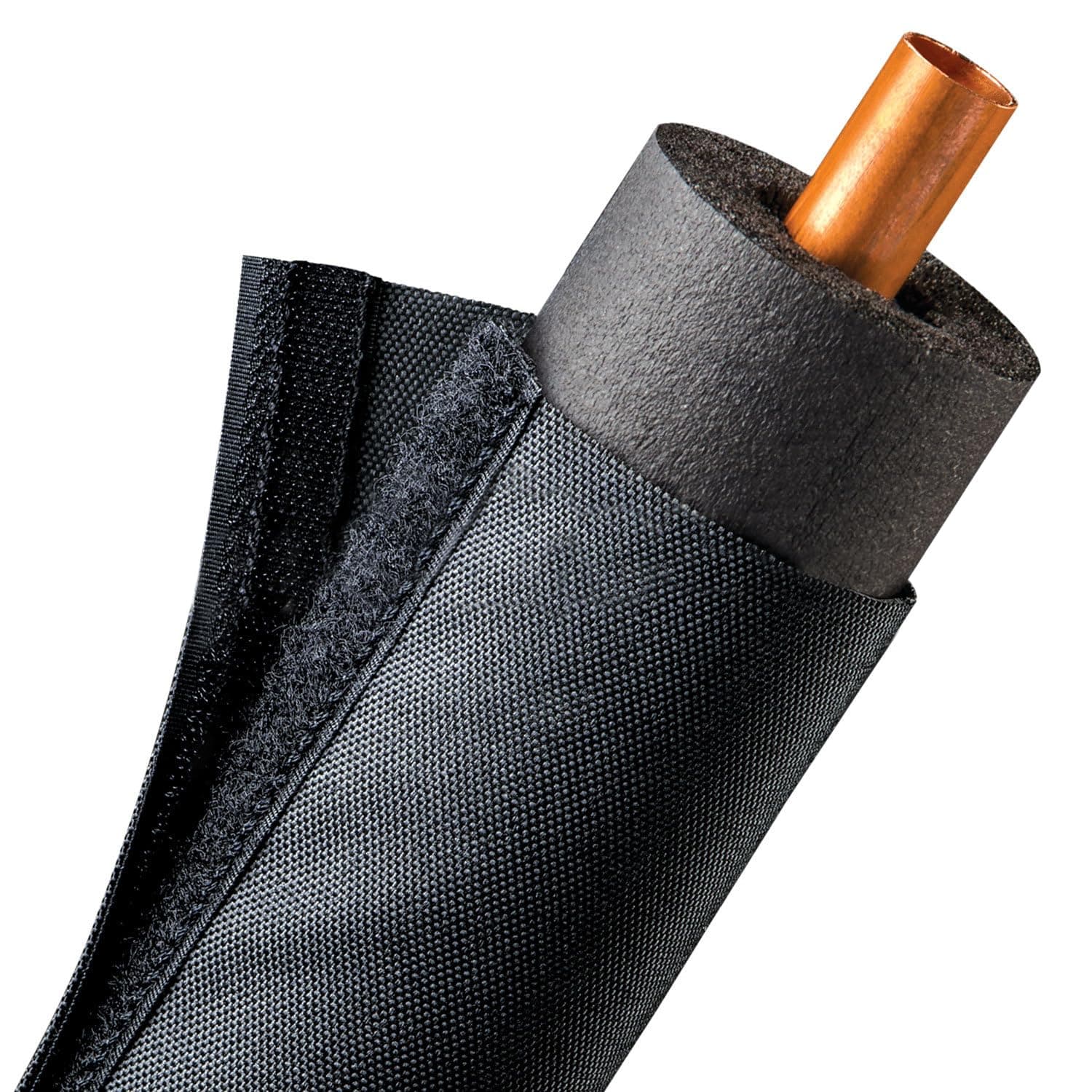 Electriduct 2 Inch HVAC Protective Sleeve Wrap Around Existing Foam Insulation - 150 Feet FPW2.00BK-150