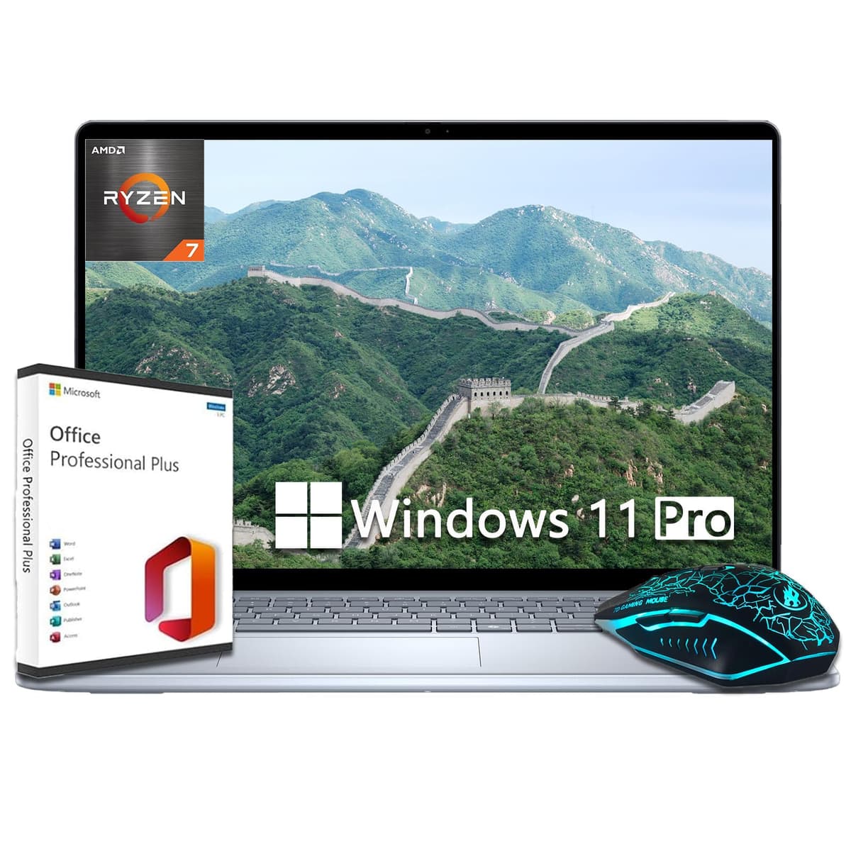 Dell Inspiron 16 Laptop Empresarial 16" FHD+ Ryzen 7-8840U 16GB 1TB SSD Win 11 Pro