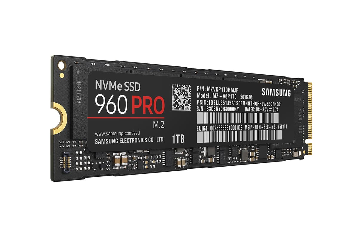 Samsung 960 PRO 1TB SSD PCIe NVMe M.2 Unidad Interna SSD (MZ-V6P1T0BW)