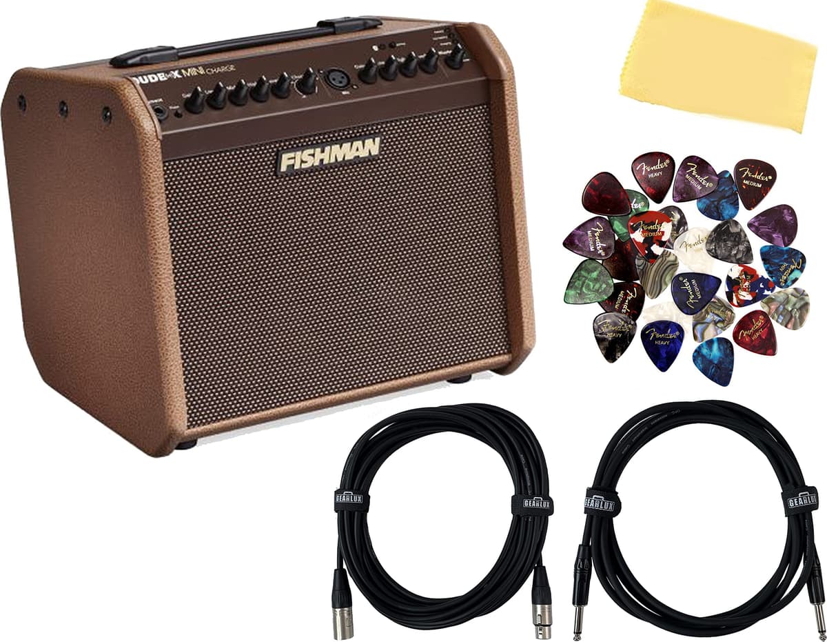 Fishman Loudbox Mini Charge 60W - Combo portátil a batería con accesorios AUS-PRO-LBC-500