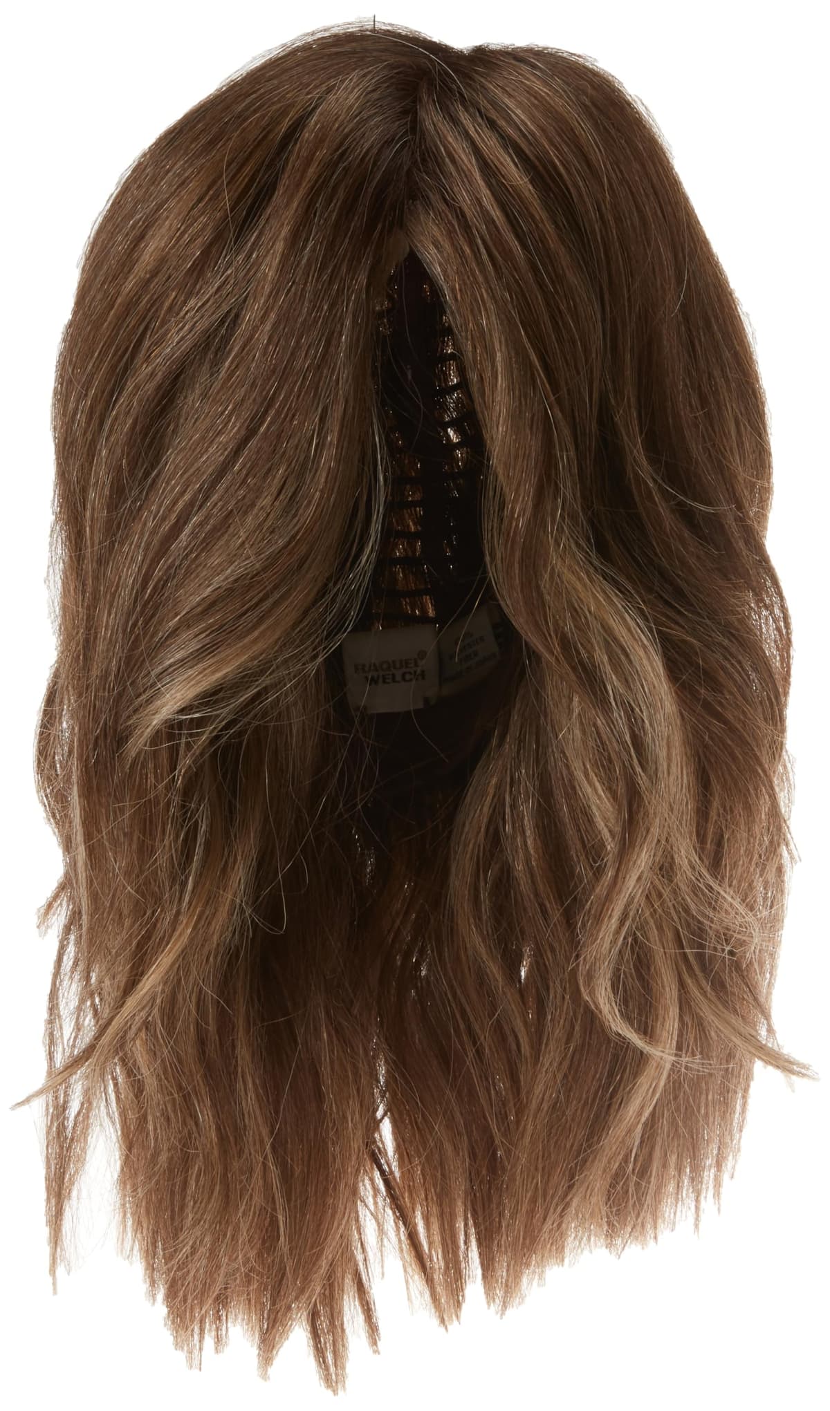 Hair u wear Peluca Raquel Welch Big Spender estilo pageboy a la altura de los hombros con ondas despeinadas - RL9/24SS Iced Cafe Latte, talla estándar