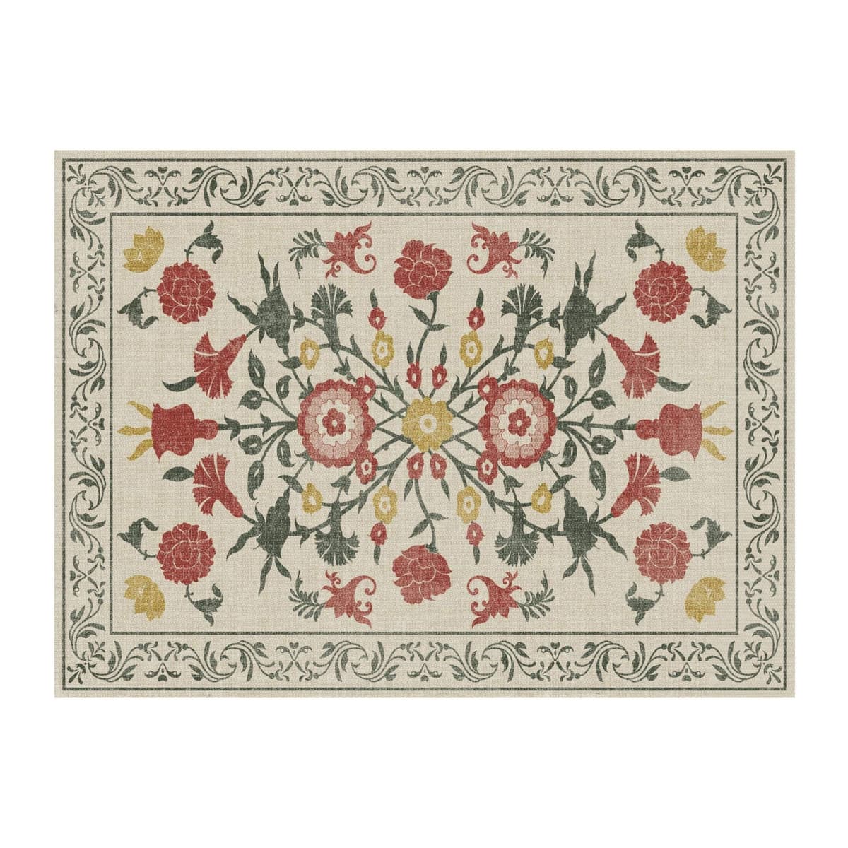 Carolina Creekhouse Amelia Alfombra de vinil 6x8 roja, modelo 042281CJ