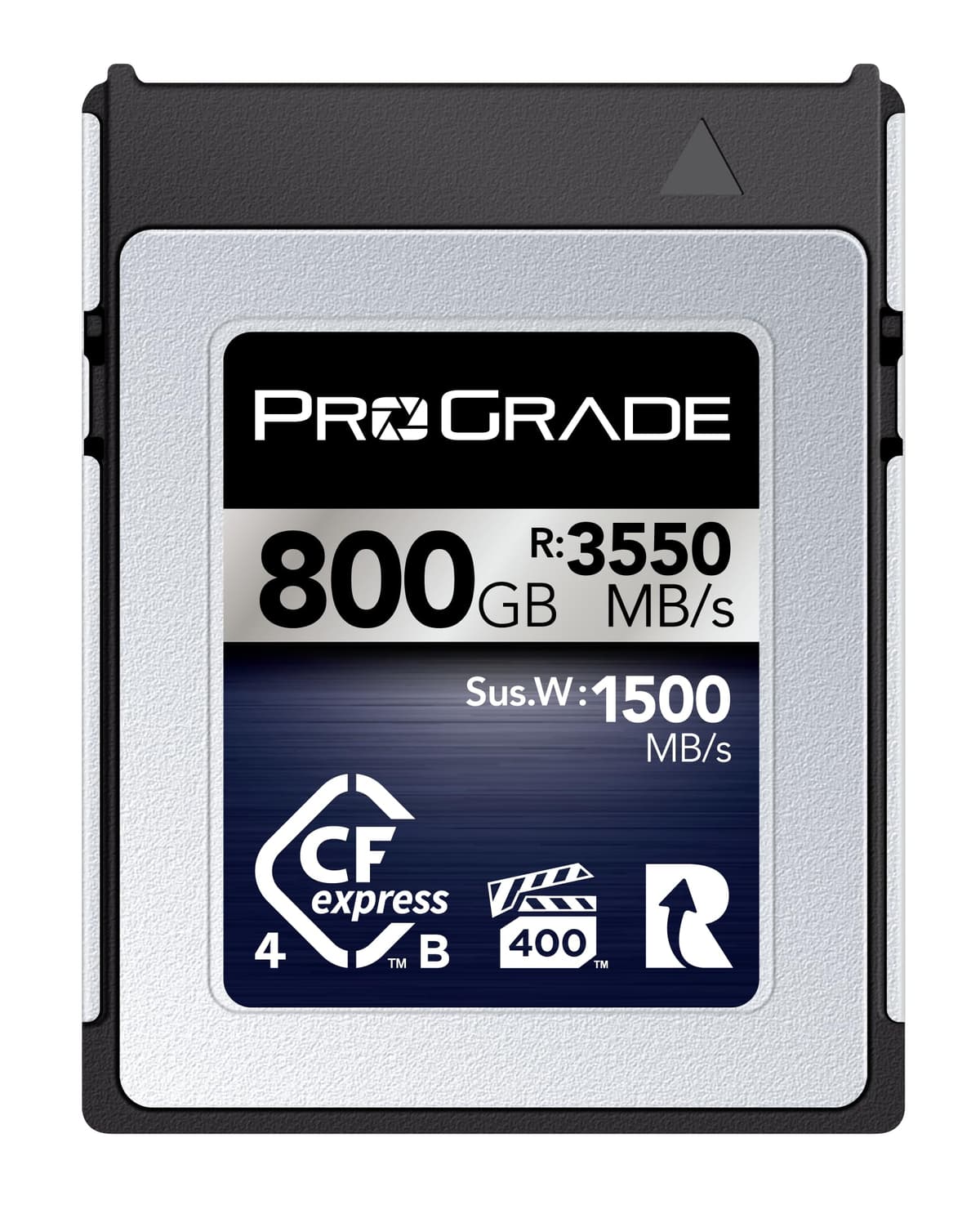 Tarjeta de Memoria Digital ProGrade - CFexpress 4.0 Tipo B para Cámaras | Optimizada para Transferencia Rápida de Archivos y Gran Almacenamiento | 800 GB Serie Iridium 850061606020