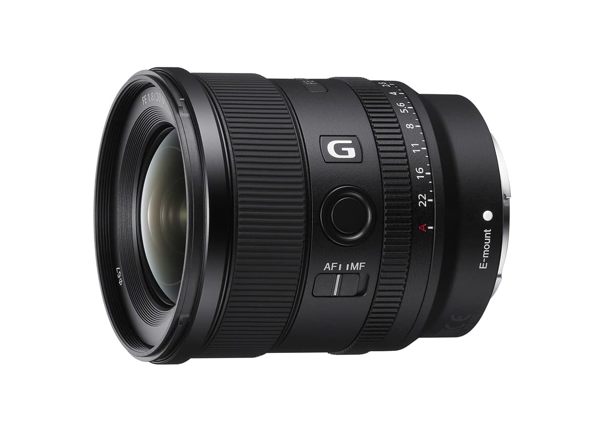 Sony FE 20 mm F1.8 G Objetivo Gran Apertura Ultra Gran Angular para Full-Frame SEL20F18G