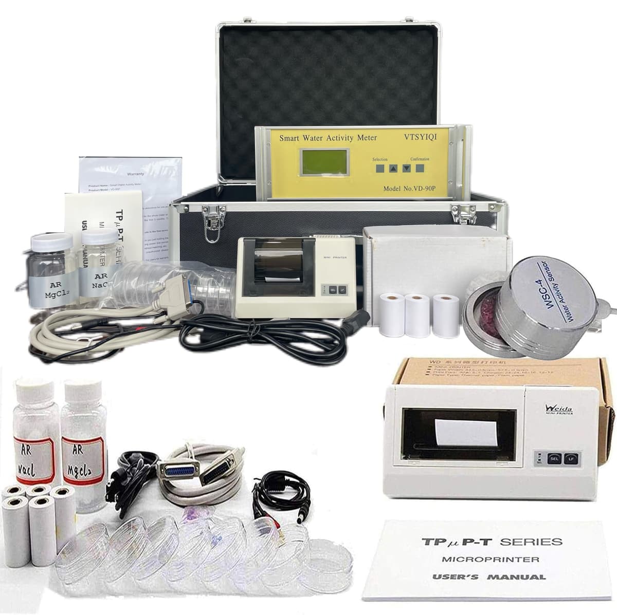 VTSYIQI Medidor de Actividad de Agua para Laboratorio AW 0-0.980 (sin condensación) VETUS INSTRUMENTS