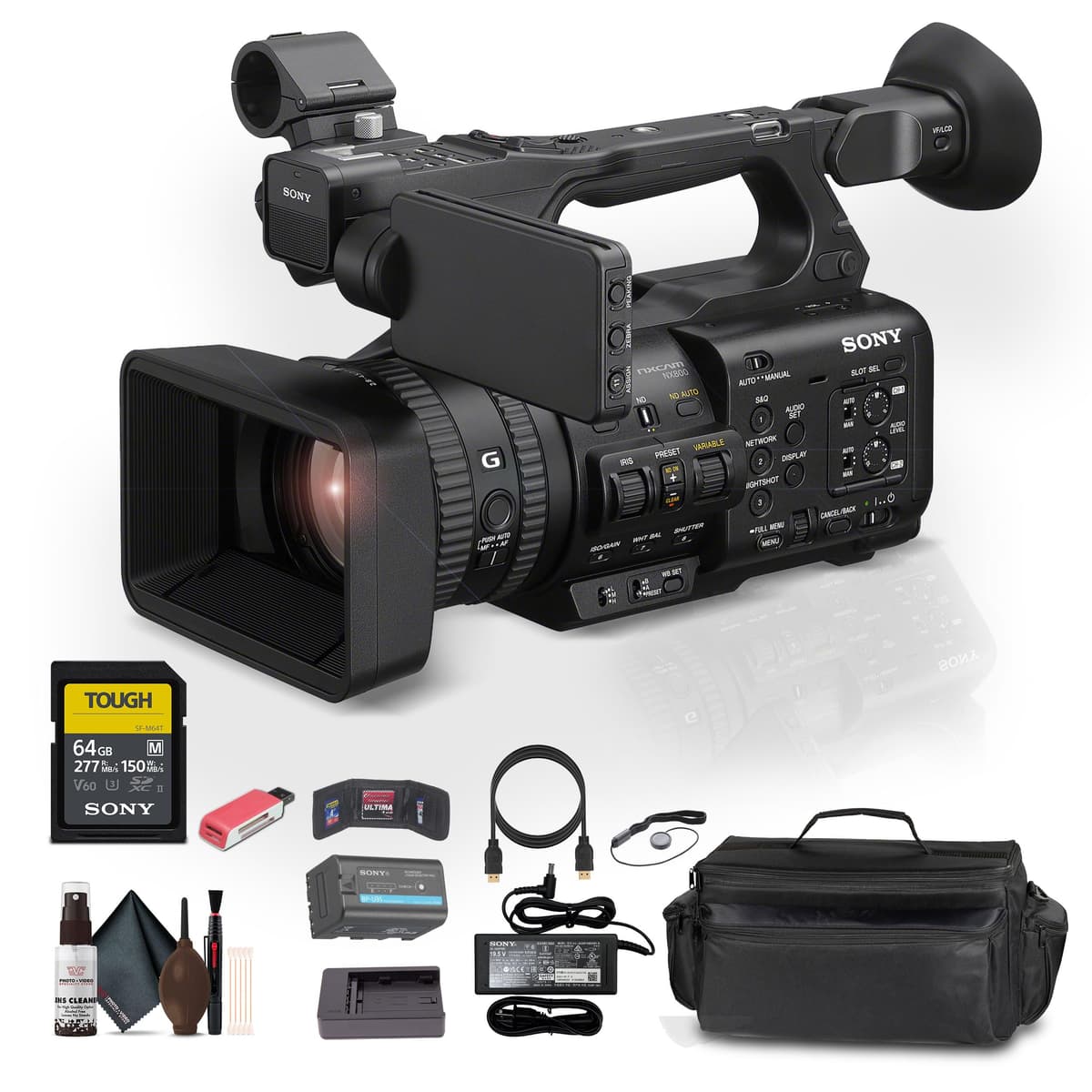 Sony HXR-NX800 Camcorder 4K HDR con sensor 1" + kit de accesorios (HXR-NX800_EDIAV_1)
