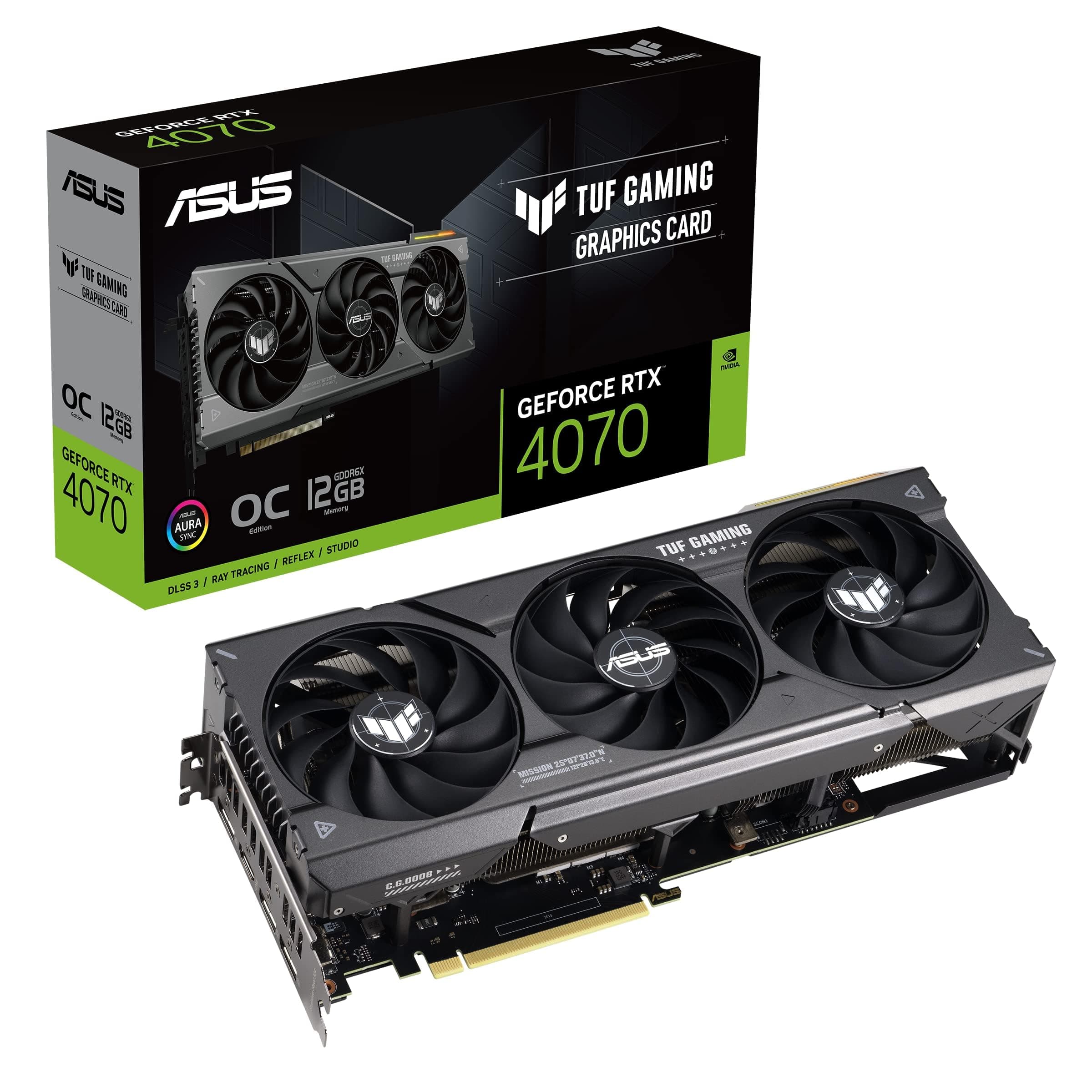 ASUS TUF Gaming GeForce RTX 4070 OC 12GB GDDR6X TUF-RTX4070-O12G-GAMING