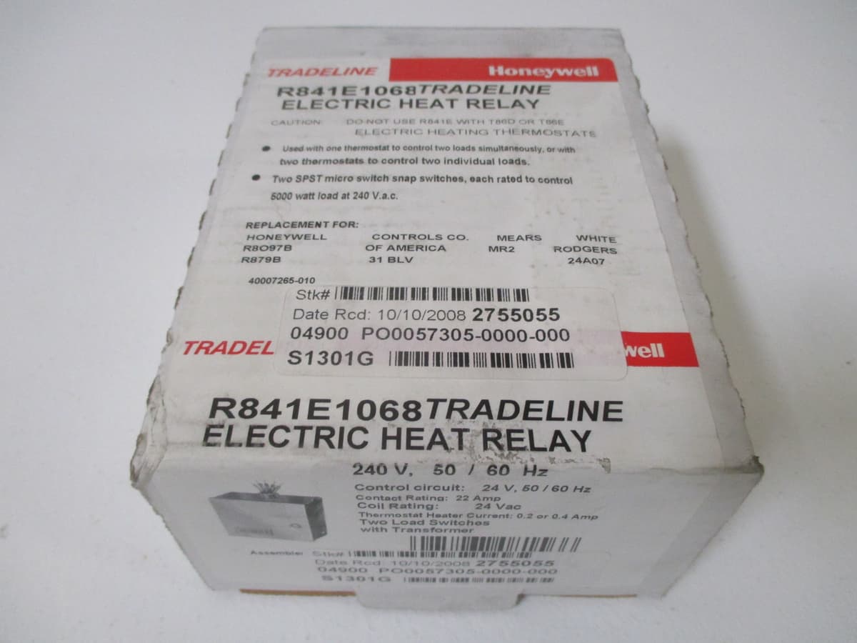 Honeywell R841E1068 Relay eléctrico de calefacción 24 Vac SPST