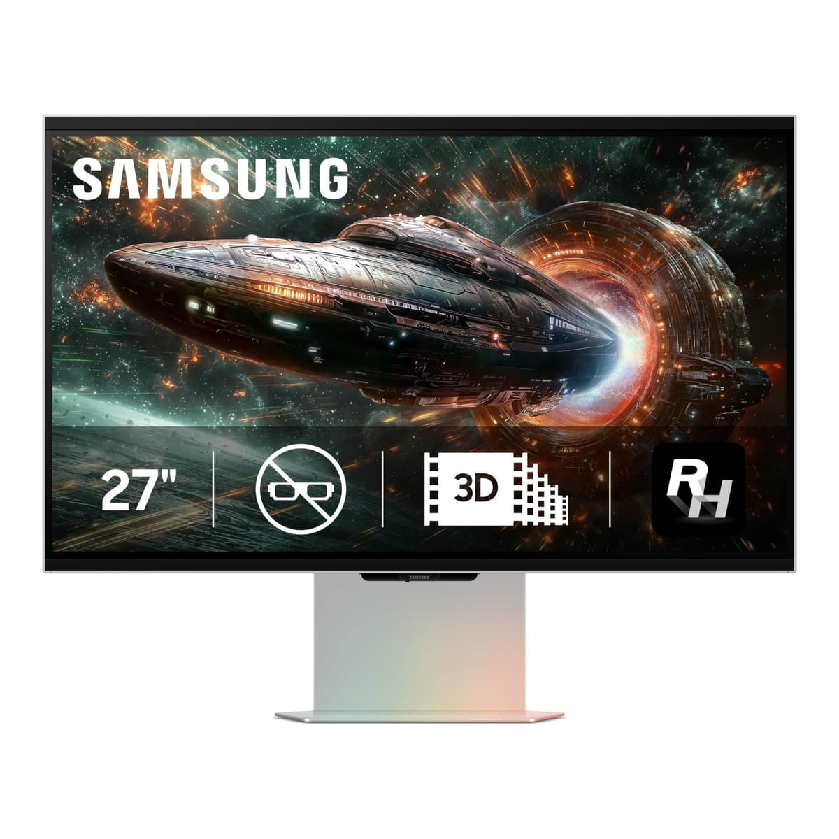 SAMSUNG Odyssey 27" 3D G90XF 4K 165Hz 1ms FreeSync Premium con AI 3D Video Conversion LS27FG900XNXZA