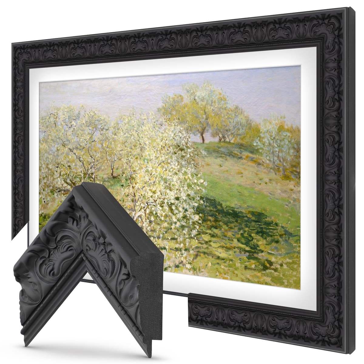 Marco para TV Deco Premiere Negro Mate Toscana 43" - Compatible SOLAMENTE con Samsung The Frame (Apto 2021-2025, LS03A, LS03B, LS03C, LS03D, LS03FA)