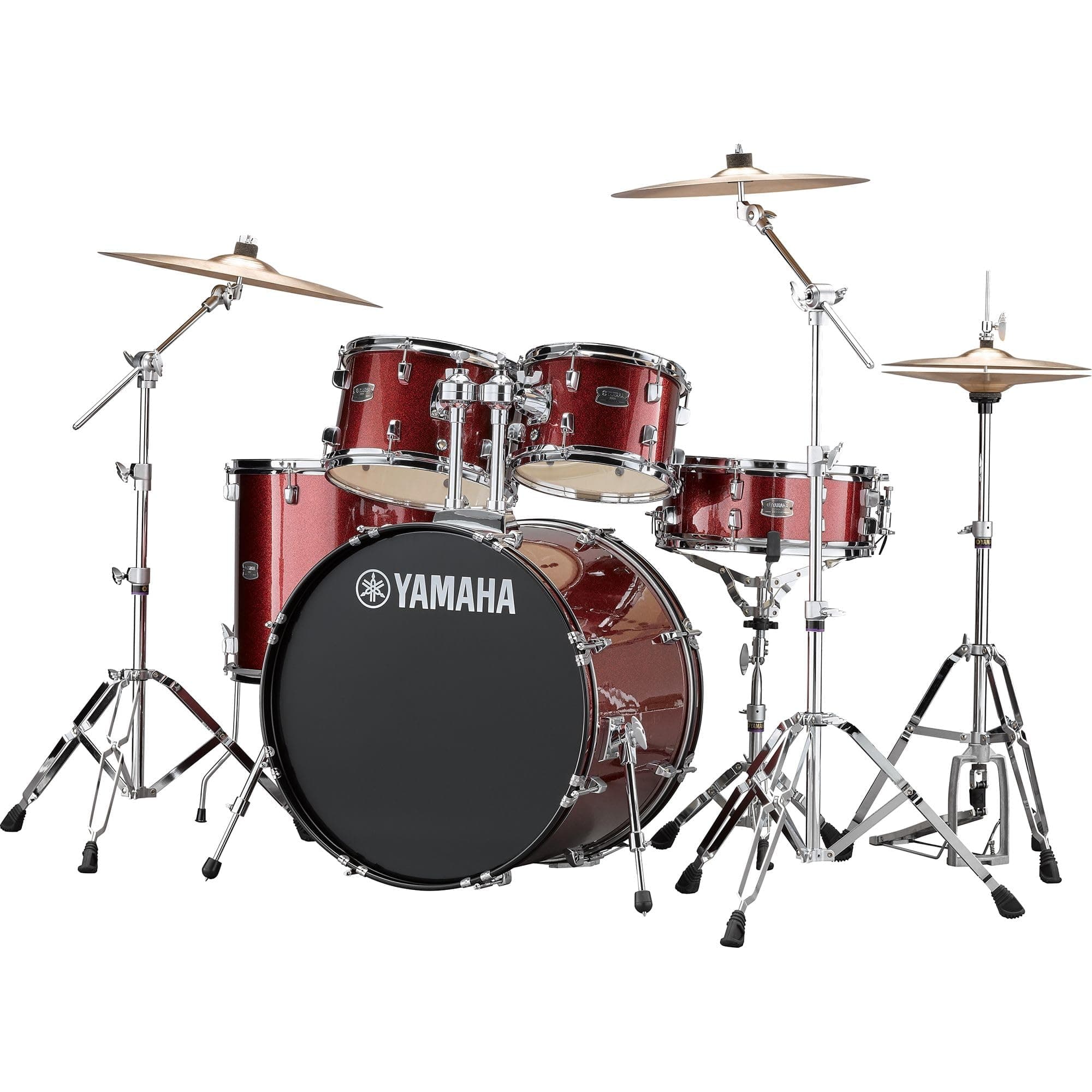 Yamaha Rydeen 5pc Shell Pack con bombo 22" - Burgundy Glitter RDP2F5BGG