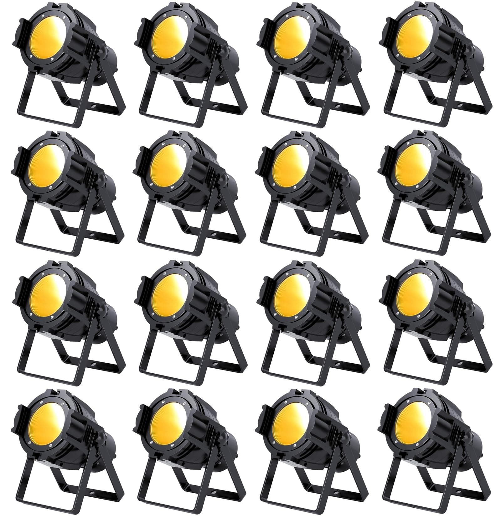 HOLDLAMP Spotlight COB 80W Par Light DMX Warm & Cold White - Paquete 16 LL-NEWZQ01480X16US