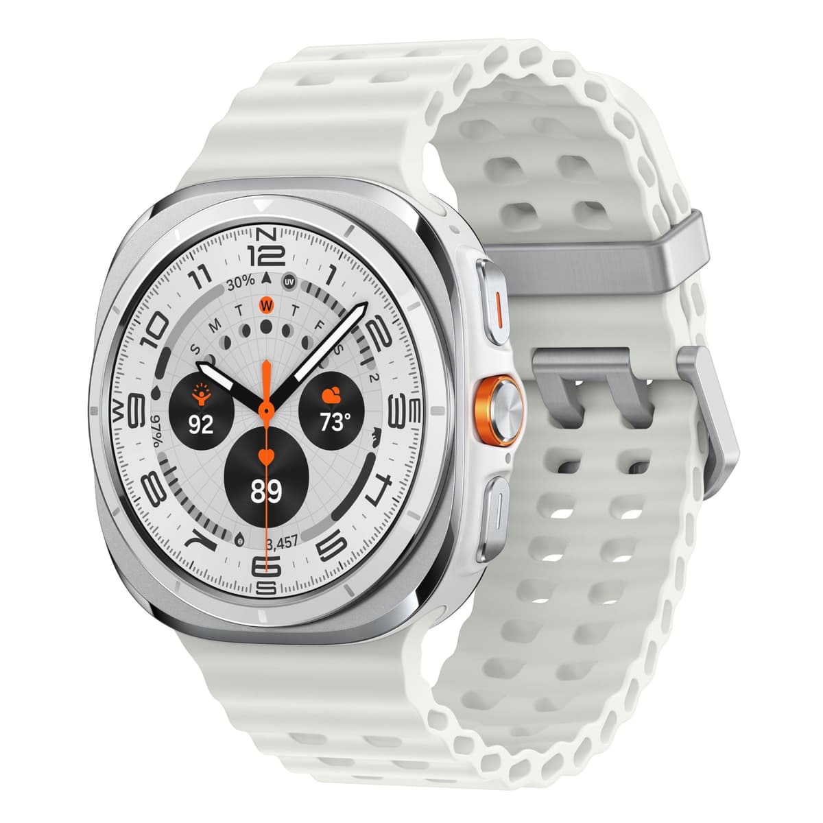 Samsung Galaxy Watch Ultra (2025) 47 mm LTE Smartwatch, Caja de Titanio, Entrenador Avanzado de Sueño, Entrenador de Carrera, Puntuación de Energía, Monitoreo de Frecuencia Cardíaca, GPS, Blanco Titanio [Versión EE. UU., Garantía 2 años] SM-L705UAWQXAA