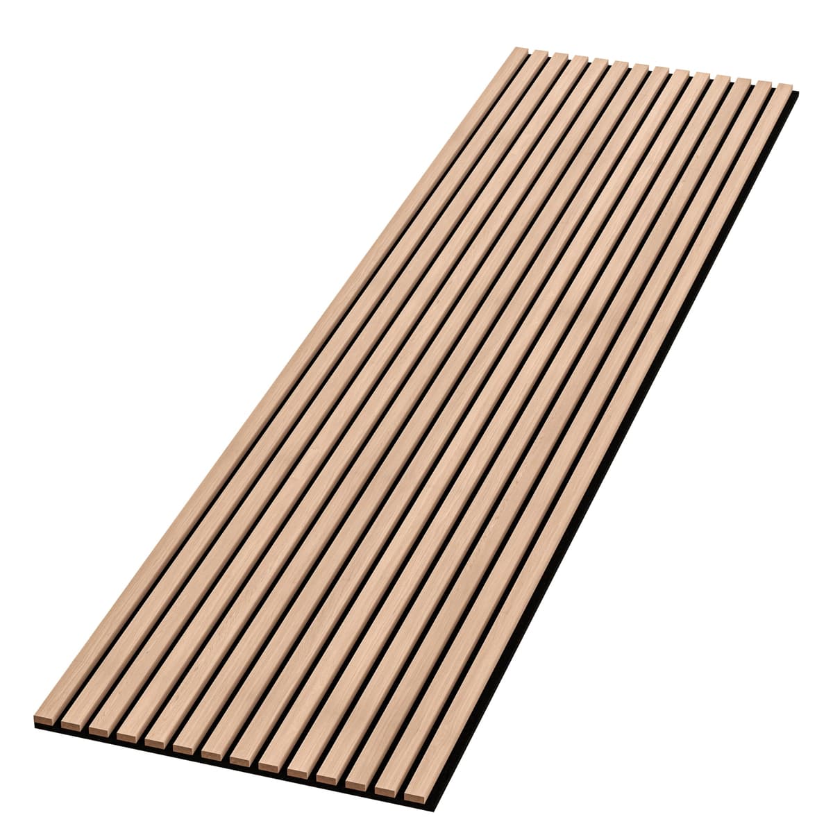 Generic Paneles acústicos 3D tipo listón para pared/techo 94" x 24" (Set de 10) - Light Cold Oak ACP10