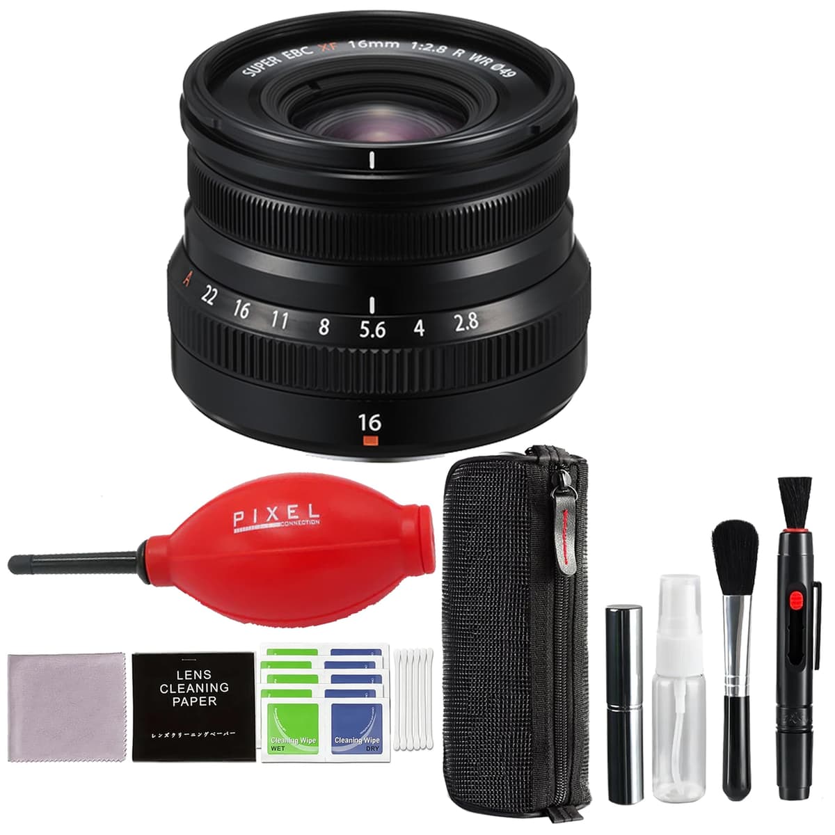 Fujifilm XF 16mm f/2.8 R WR Lente Wide Prime para FUJIFILM X-mount (Negro) XF16mmF2.8 R WR Black