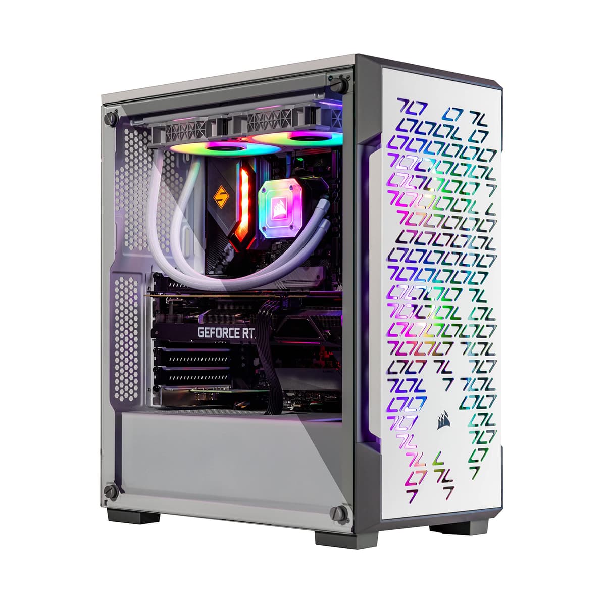 Velztorm Ferrux Custom Gaming Desktop Blanco, Ryzen 9-5900X, RTX 3050 8GB, 32GB, 1TB+3TB, 750W, Win10 Pro