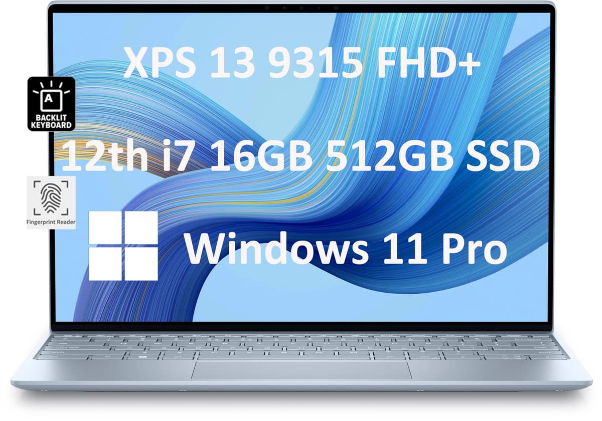 Dell XPS 13 9315 13.4" táctil 16GB 512GB Core i7-1250U Win11 Pro (Reacondicionado) XPS9315-7725SKY-PUS-C